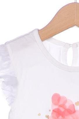 Thumbnail - Happy Girls Mädchen T-Shirt, weiß, Gr. 104