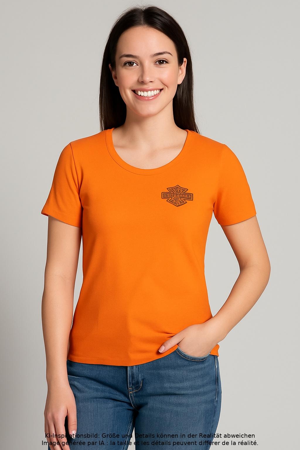 

Harley Davidson Damen T-Shirt, orange, Gr. 34