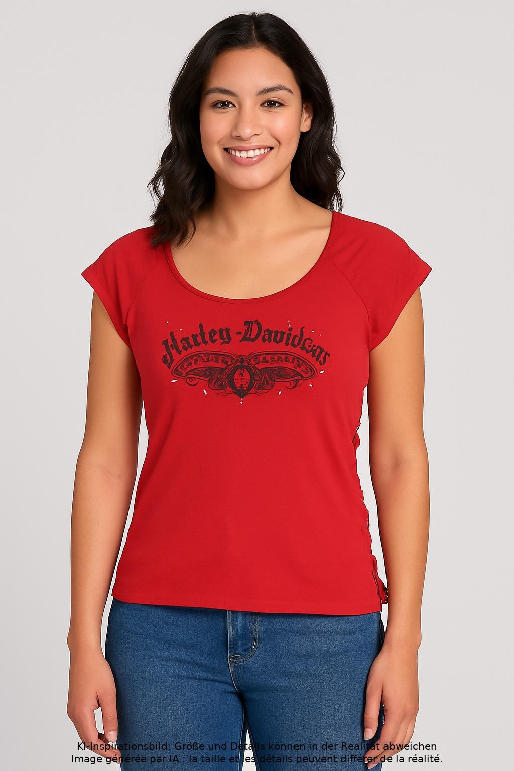 

Harley Davidson Damen T-Shirt, rot, Gr. 38