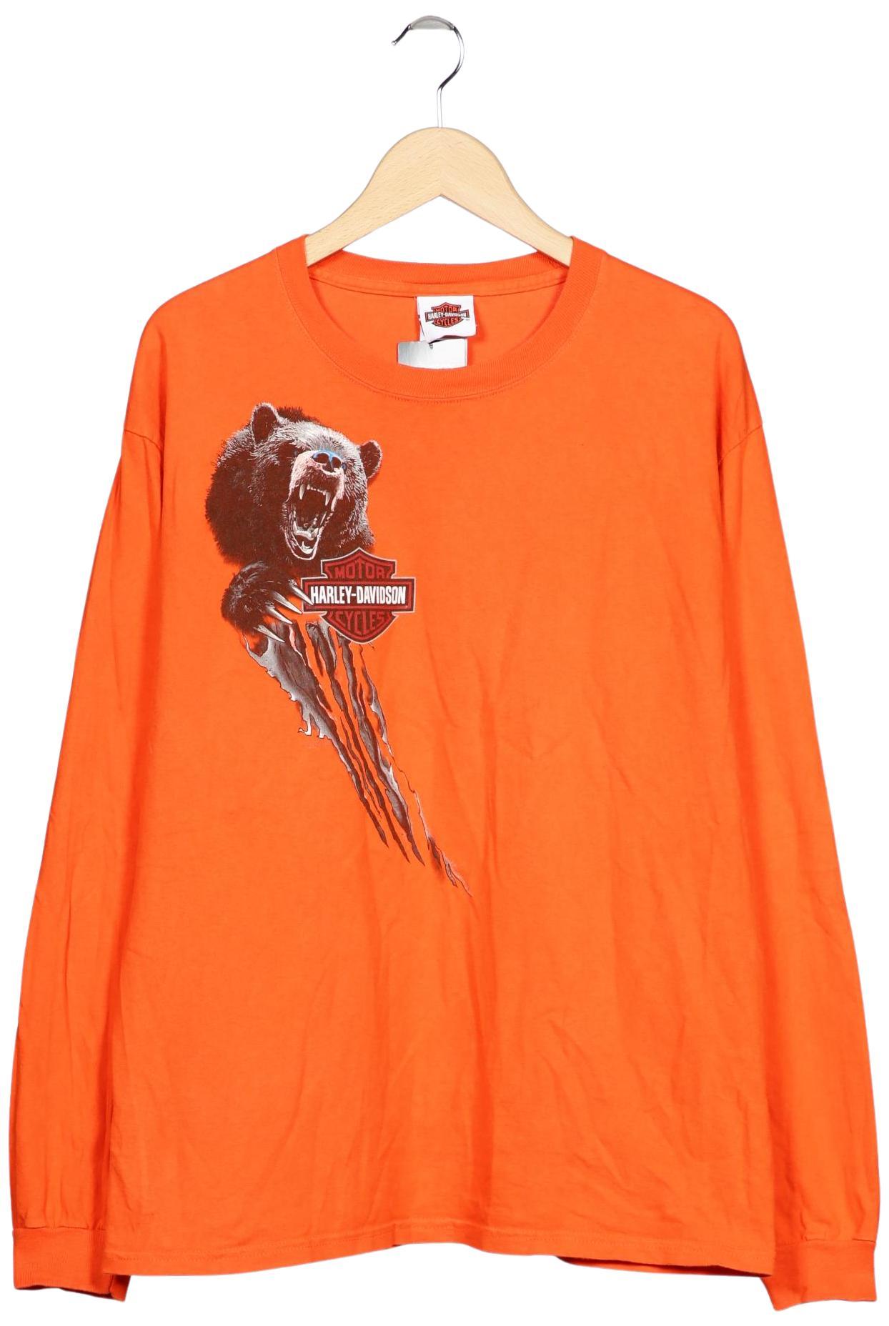 

Harley Davidson Herren Langarmshirt, orange, Gr. 52