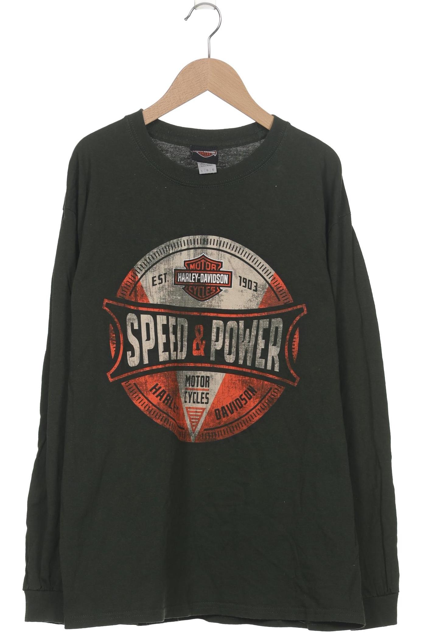 

Harley Davidson Herren Langarmshirt, grün, Gr. 52