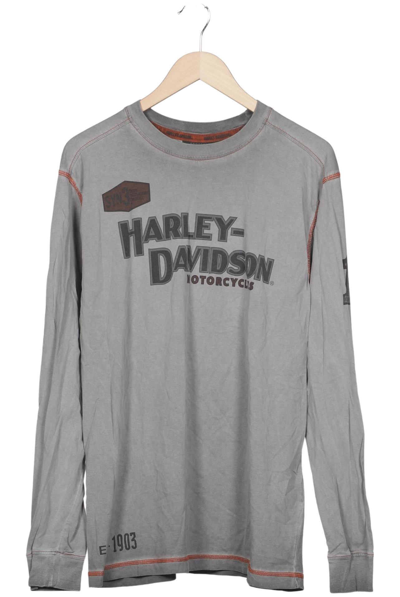 

Harley Davidson Herren Langarmshirt, grau, Gr. 52