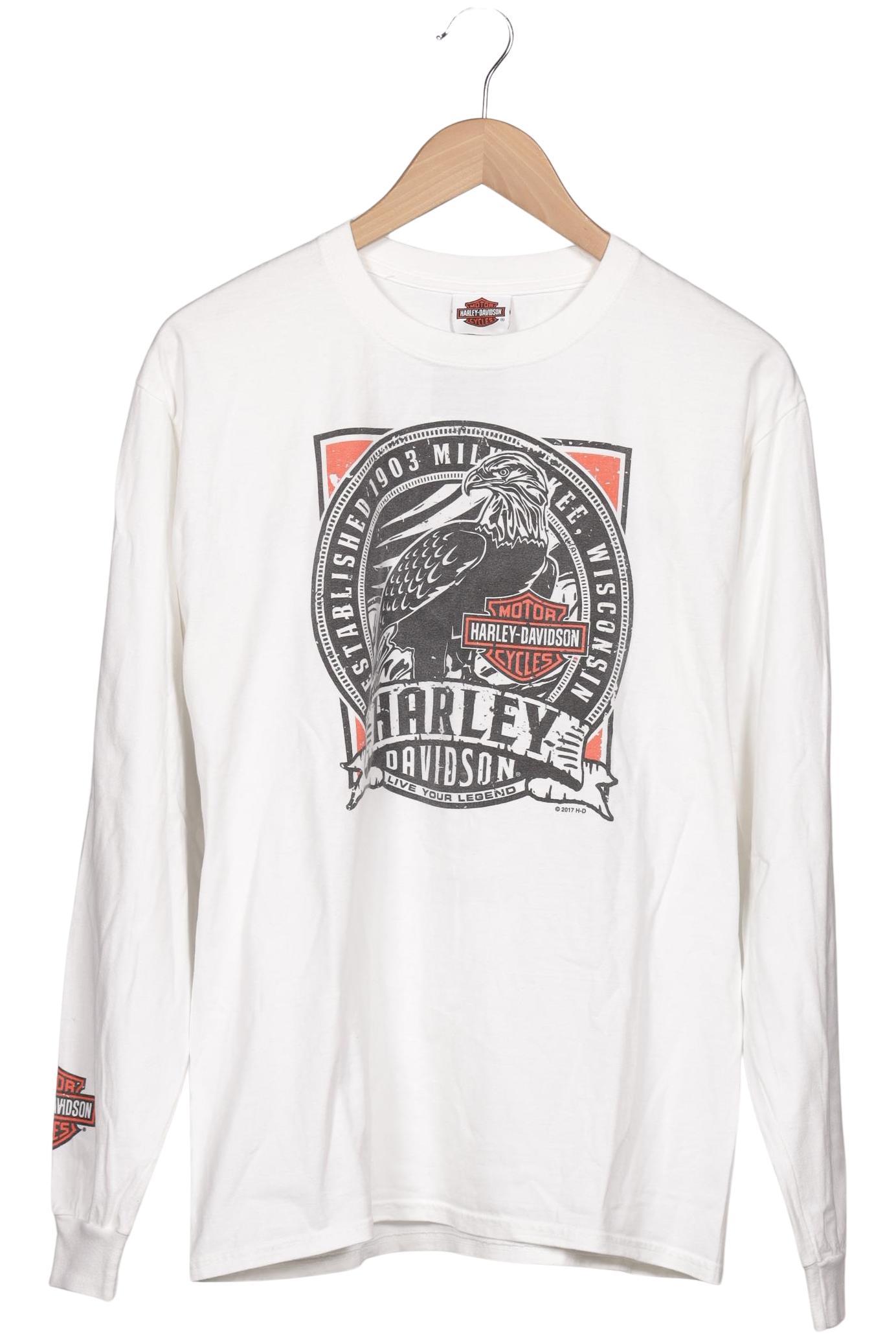 

Harley Davidson Herren Langarmshirt, weiß, Gr. 48