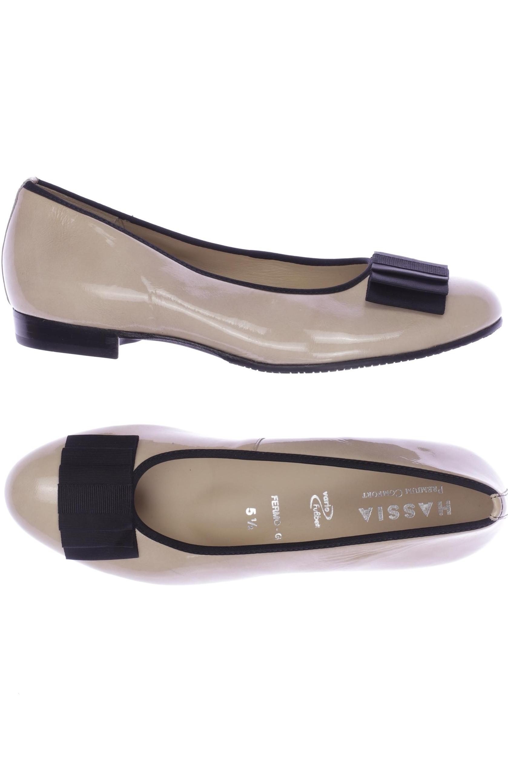 

Hassia Damen Ballerinas, beige, Gr. 5.5