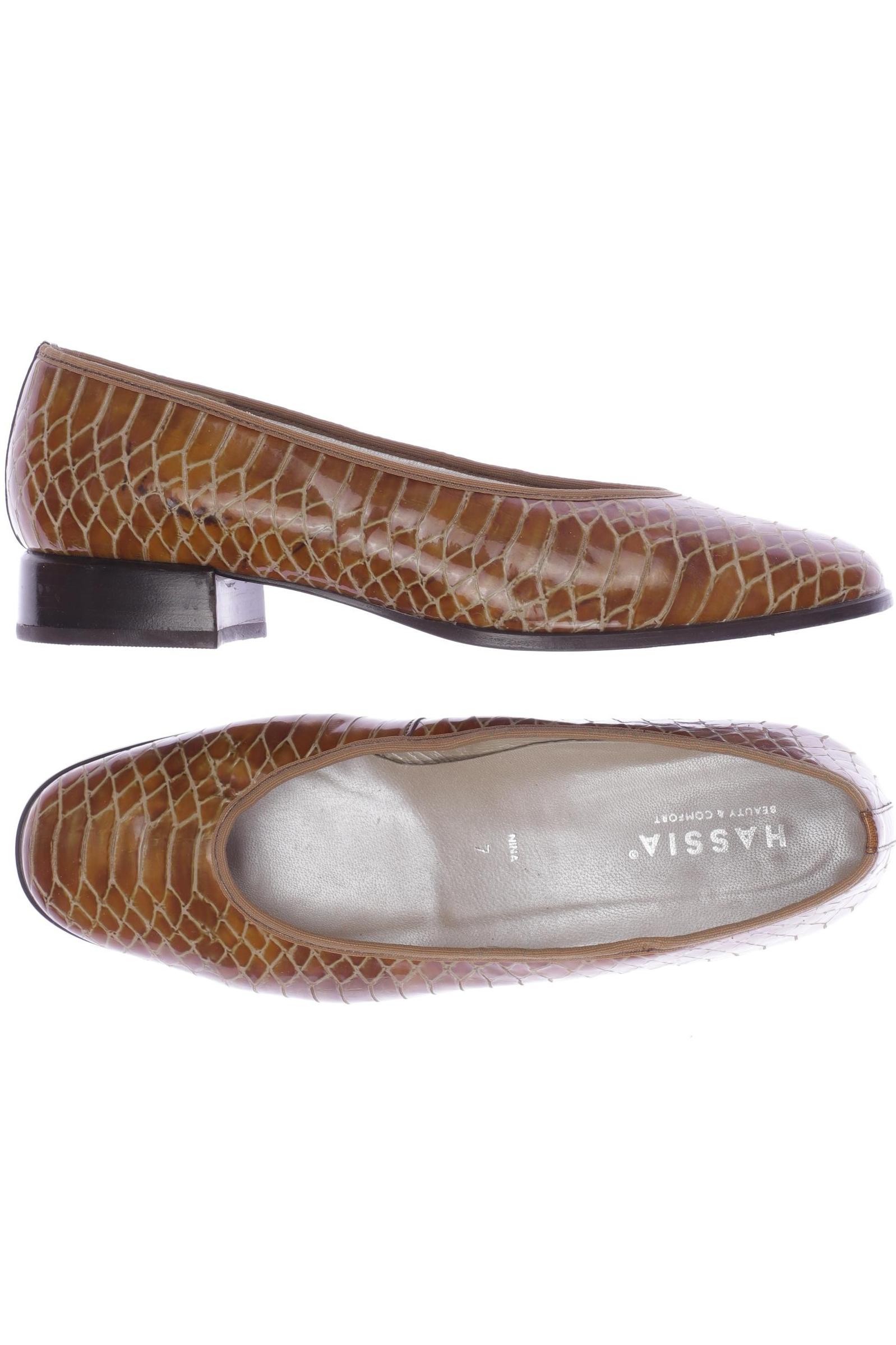 

Hassia Damen Ballerinas, braun, Gr. 7