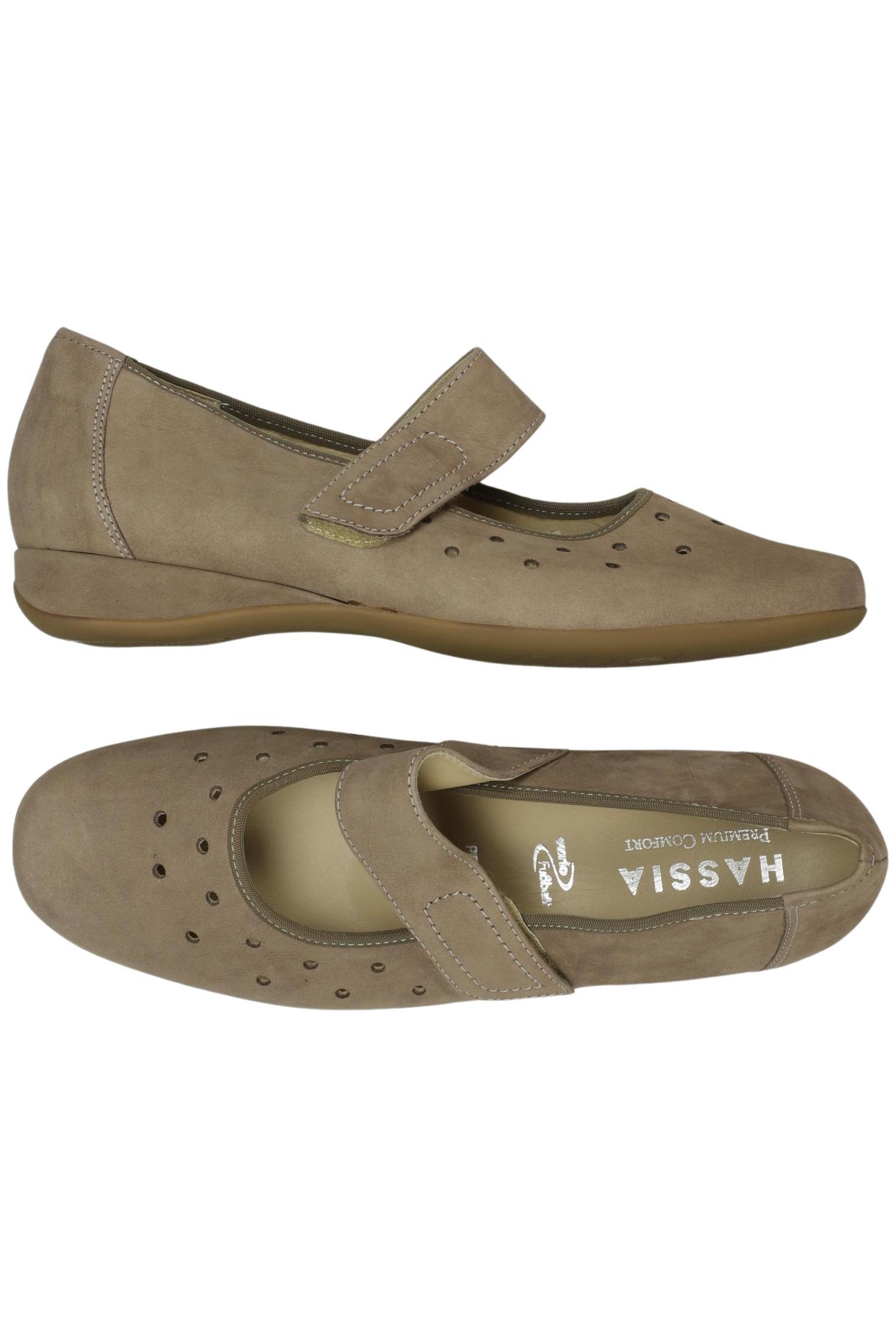 

Hassia Damen Ballerinas, beige, Gr. 5
