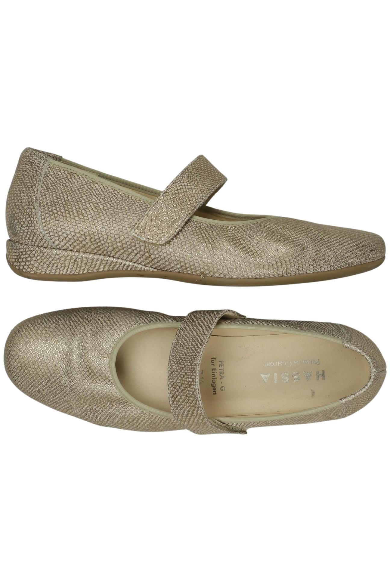 

Hassia Damen Ballerinas, gold, Gr. 7.5