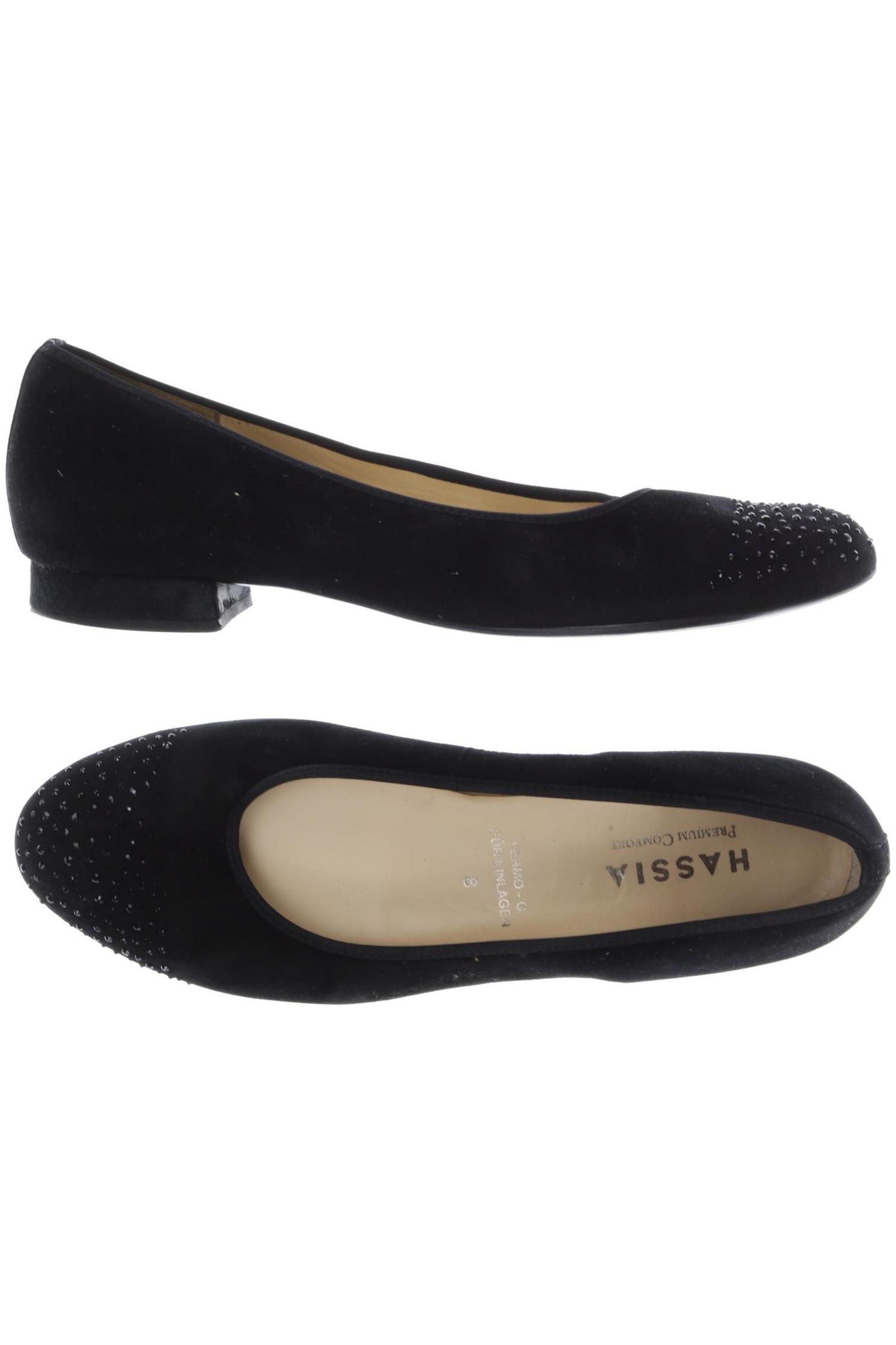 

Hassia Damen Ballerinas, schwarz, Gr. 8