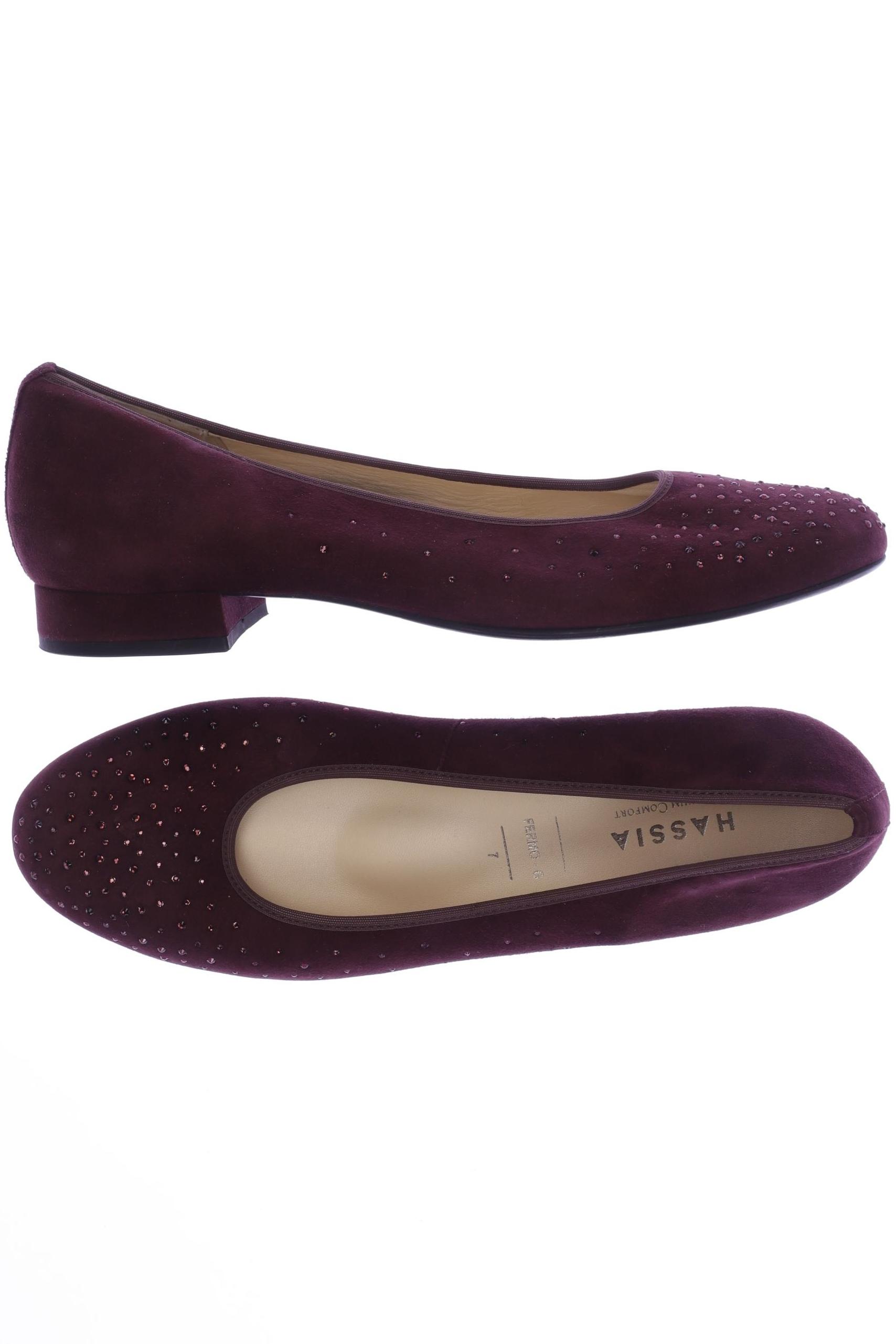 

Hassia Damen Ballerinas, bordeaux, Gr. 7
