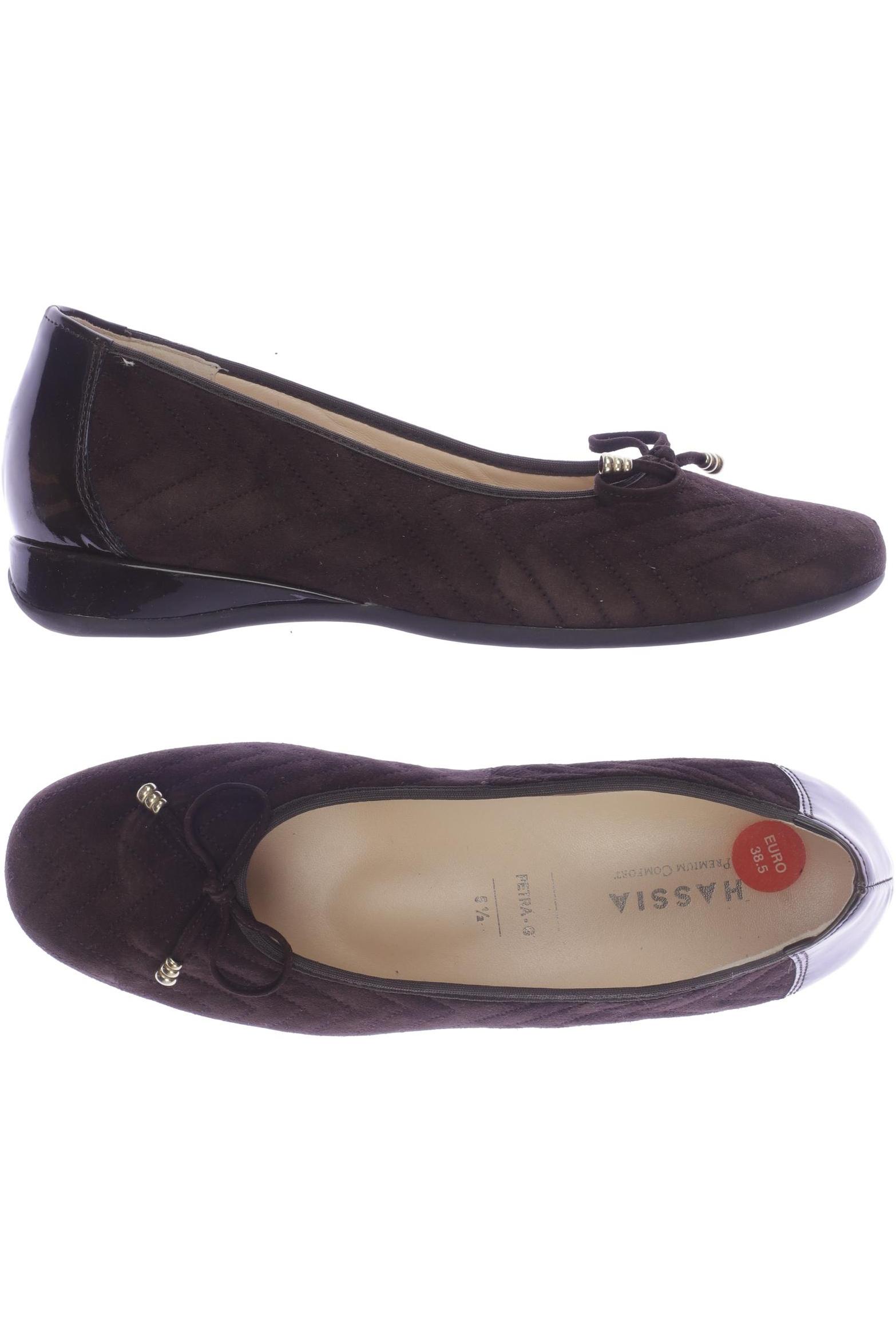 

Hassia Damen Ballerinas, braun, Gr. 5.5