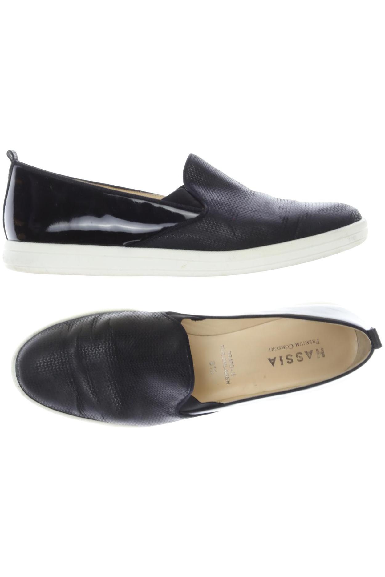 

Hassia Damen Halbschuh, schwarz, Gr. 8.5