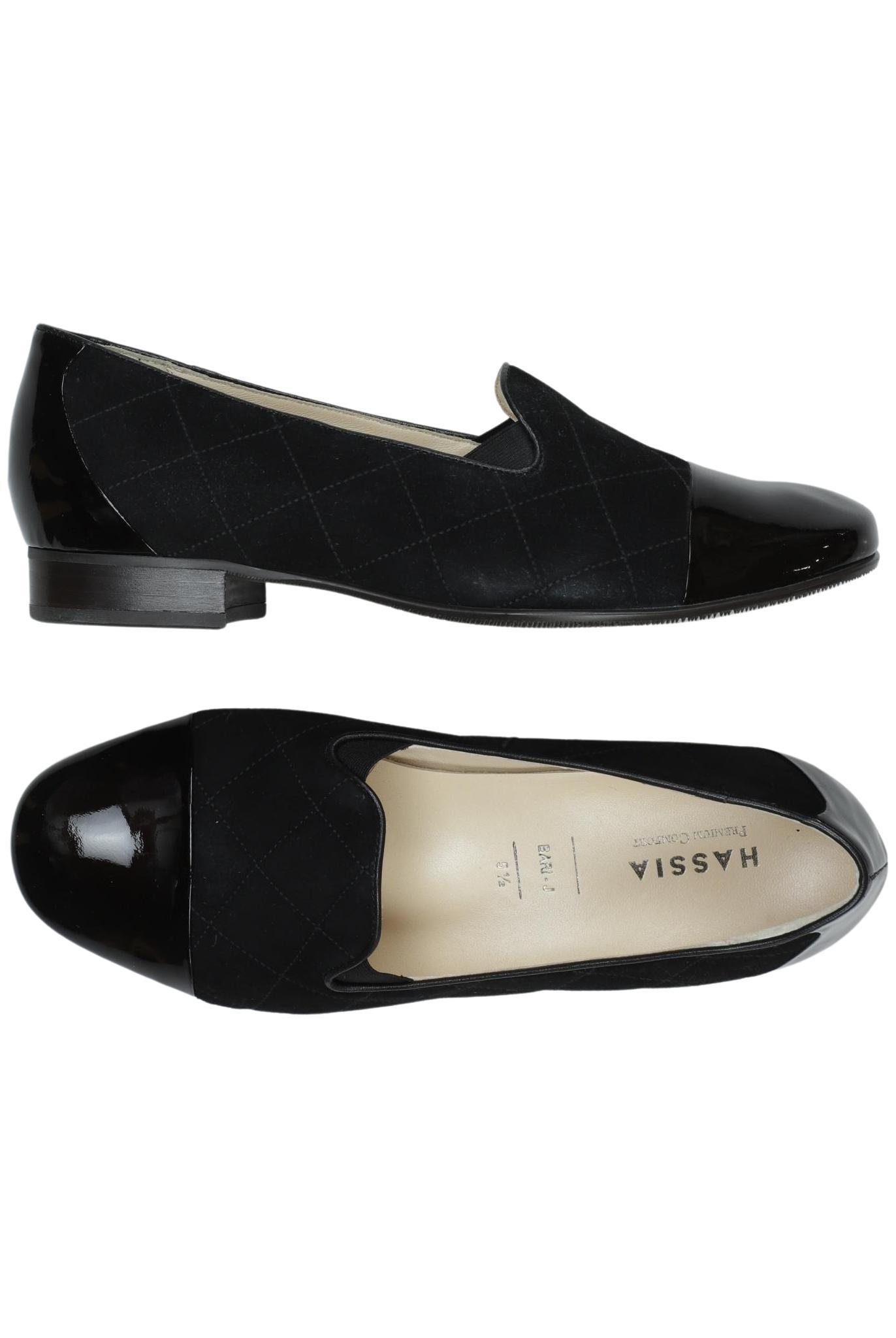 

Hassia Damen Halbschuh, schwarz, Gr. 5.5