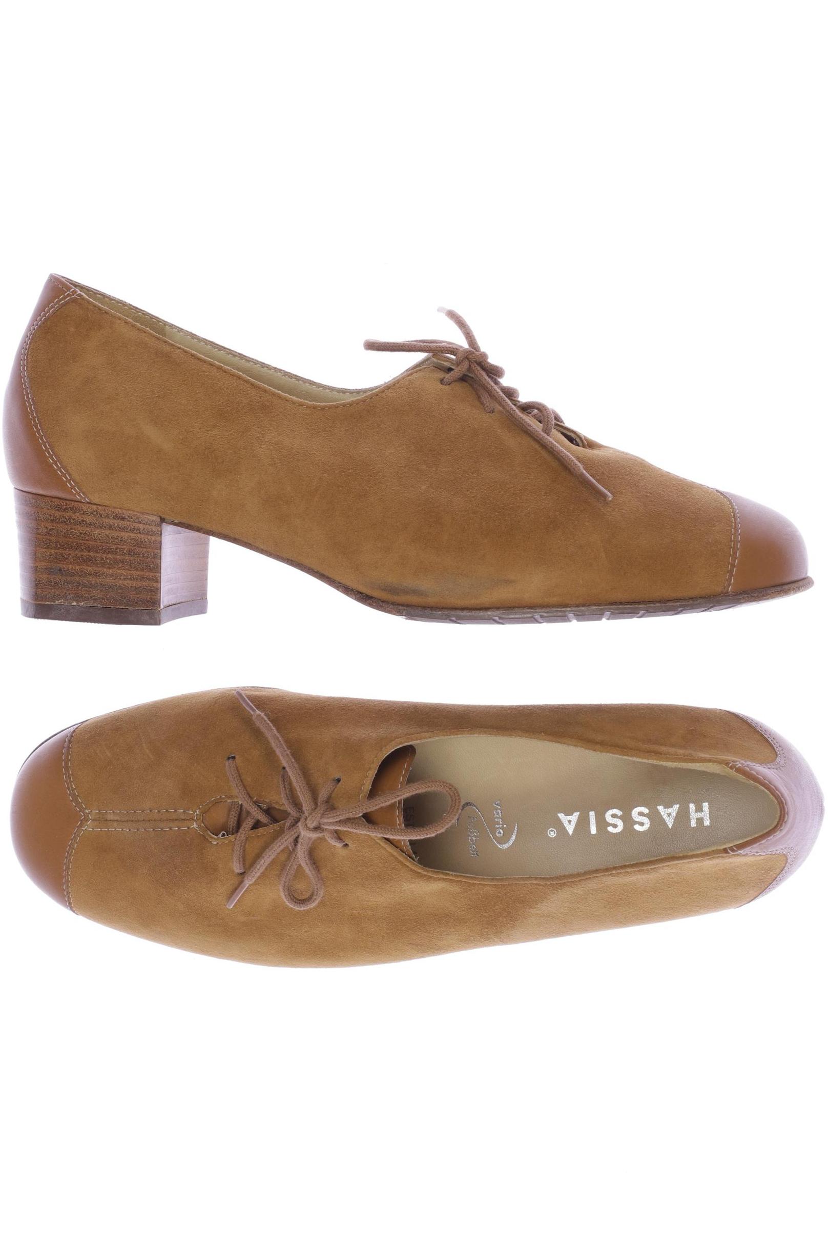 

Hassia Damen Halbschuh, braun, Gr. 5.5