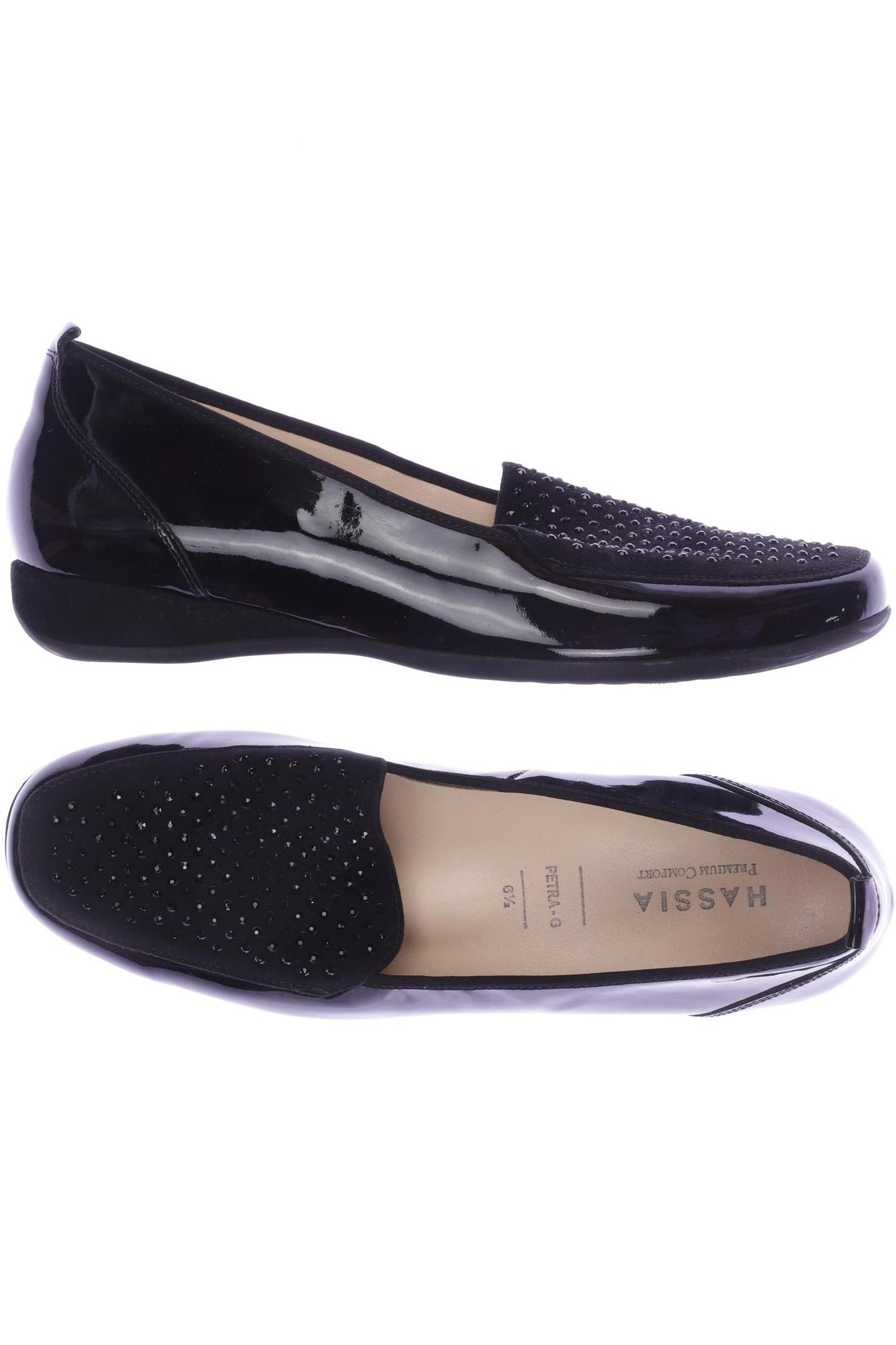 

Hassia Damen Halbschuh, schwarz, Gr. 6.5