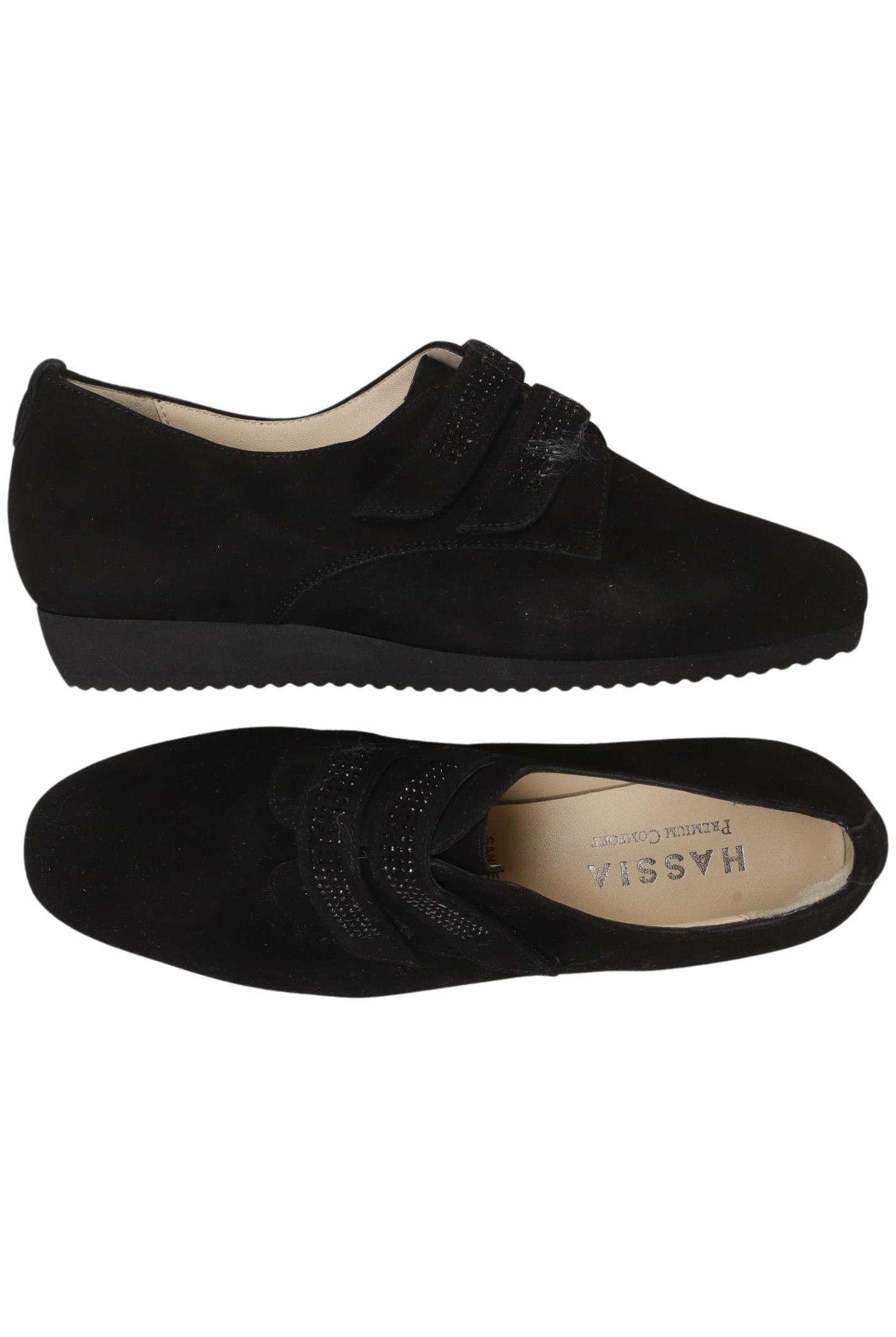 

Hassia Damen Halbschuh, schwarz, Gr. 5