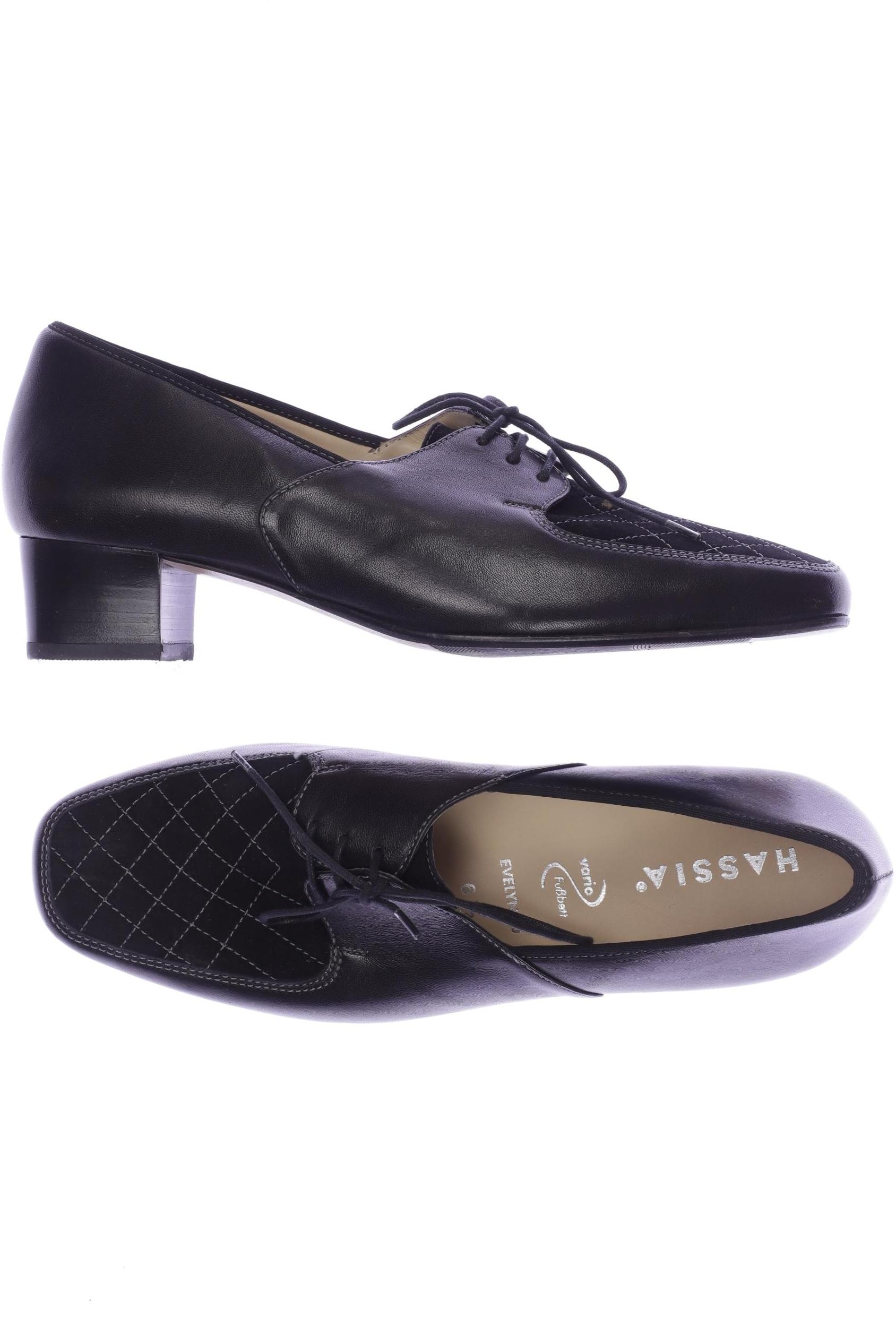 

Hassia Damen Halbschuh, schwarz, Gr. 6.5