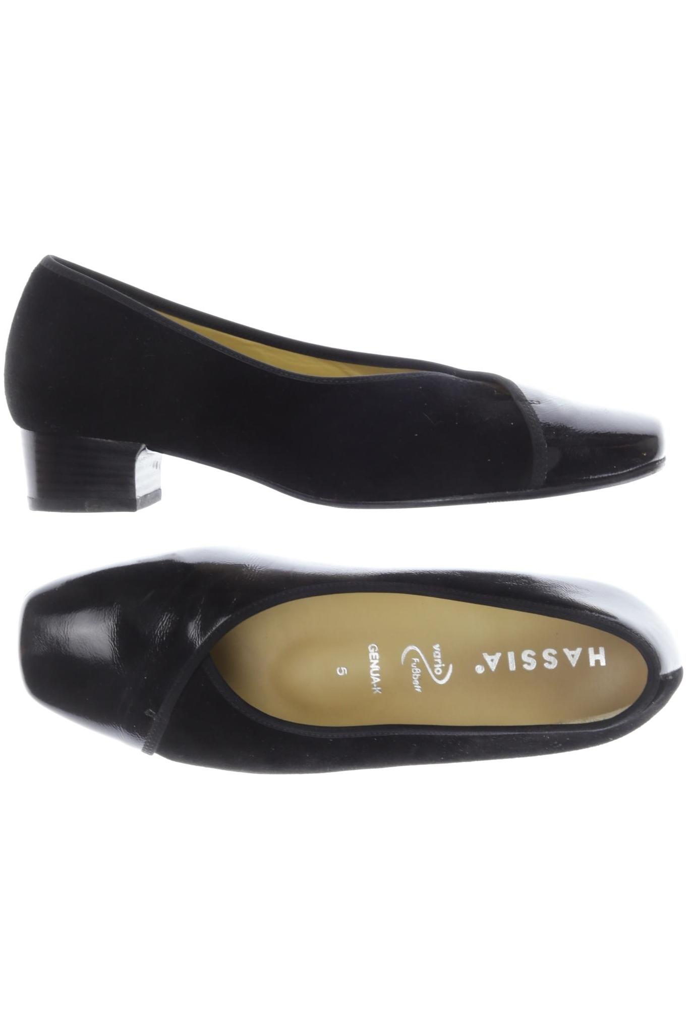 

Hassia Damen Halbschuh, schwarz, Gr. 5