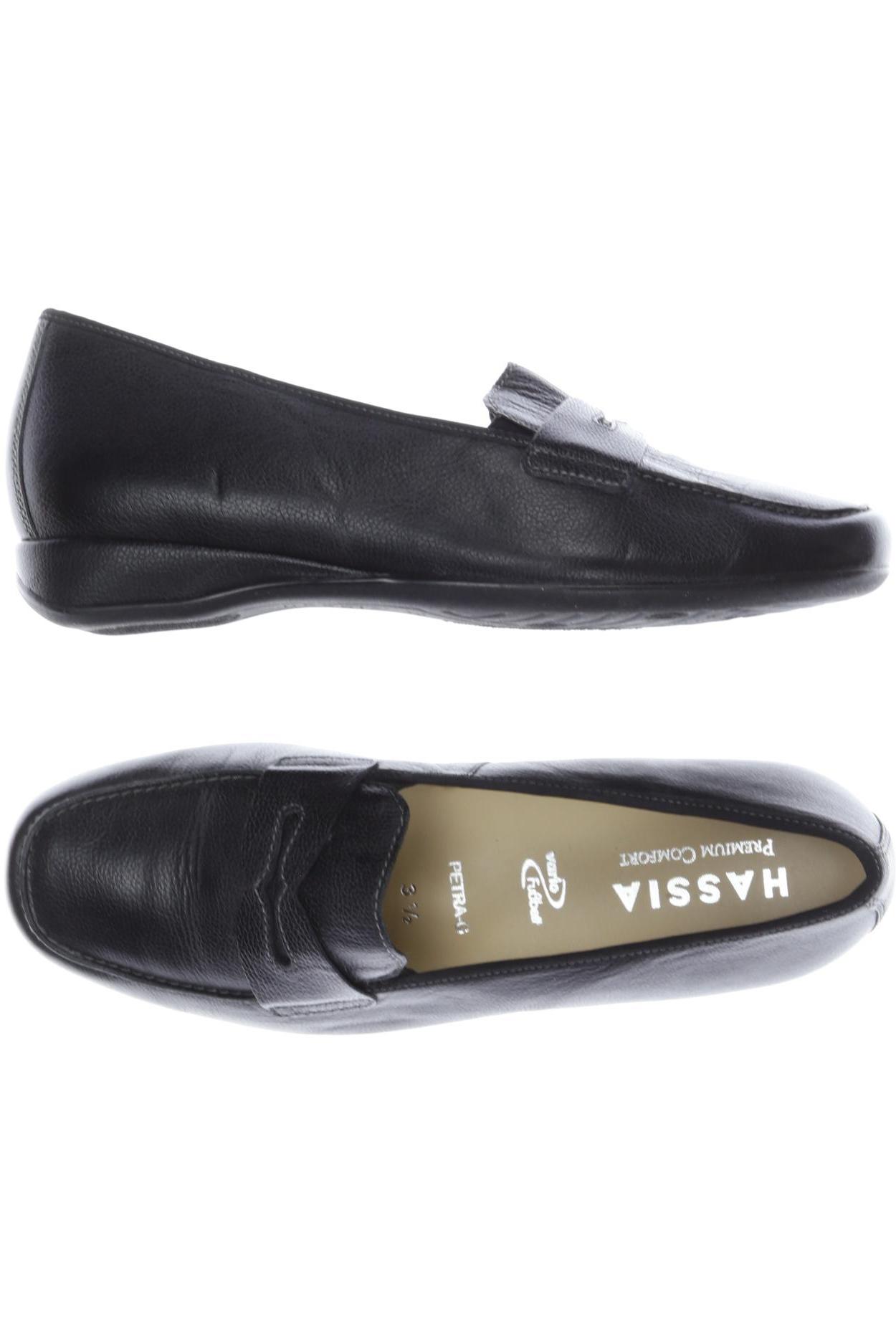 

Hassia Damen Halbschuh, schwarz, Gr. 3.5