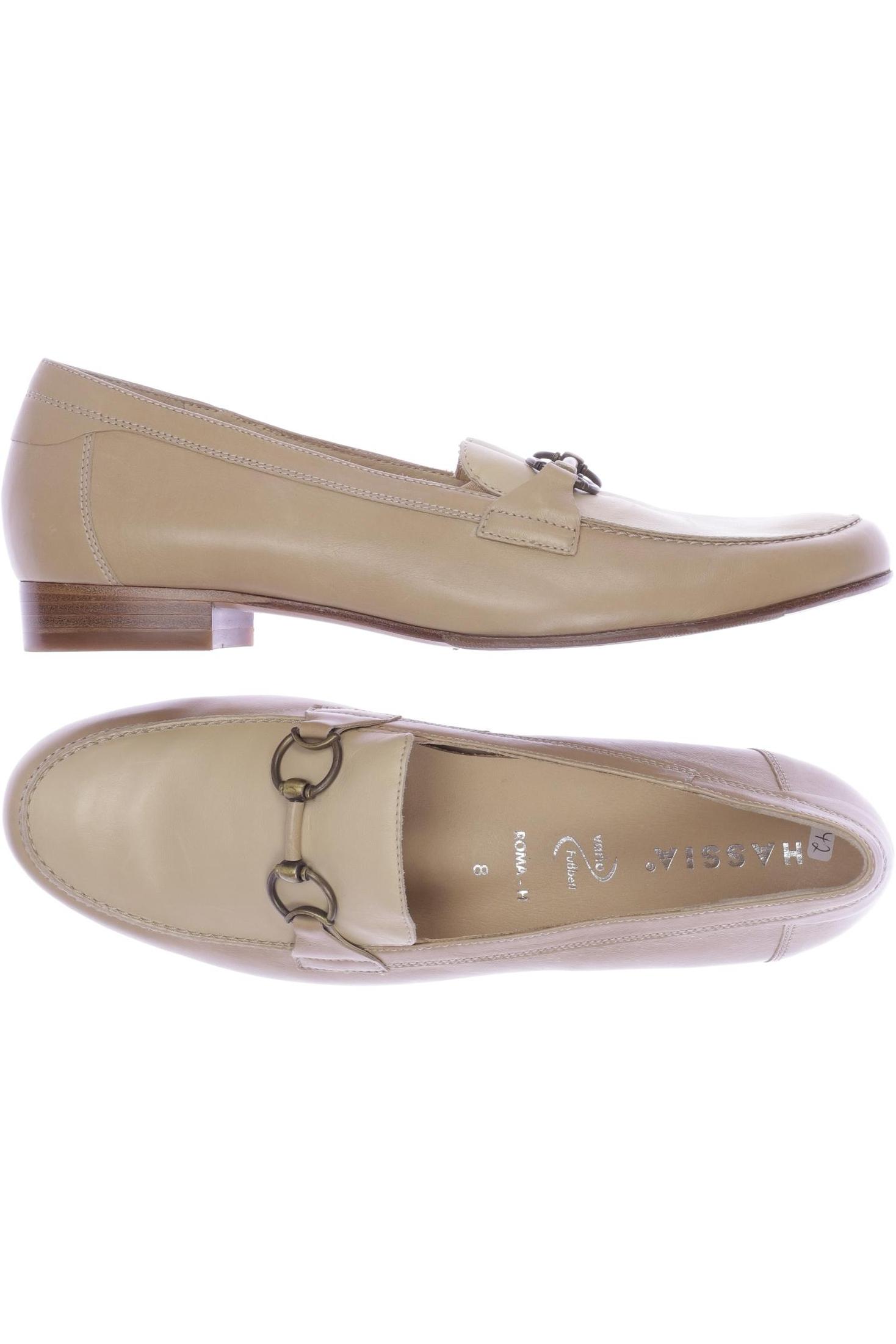 

Hassia Damen Halbschuh, beige, Gr. 8