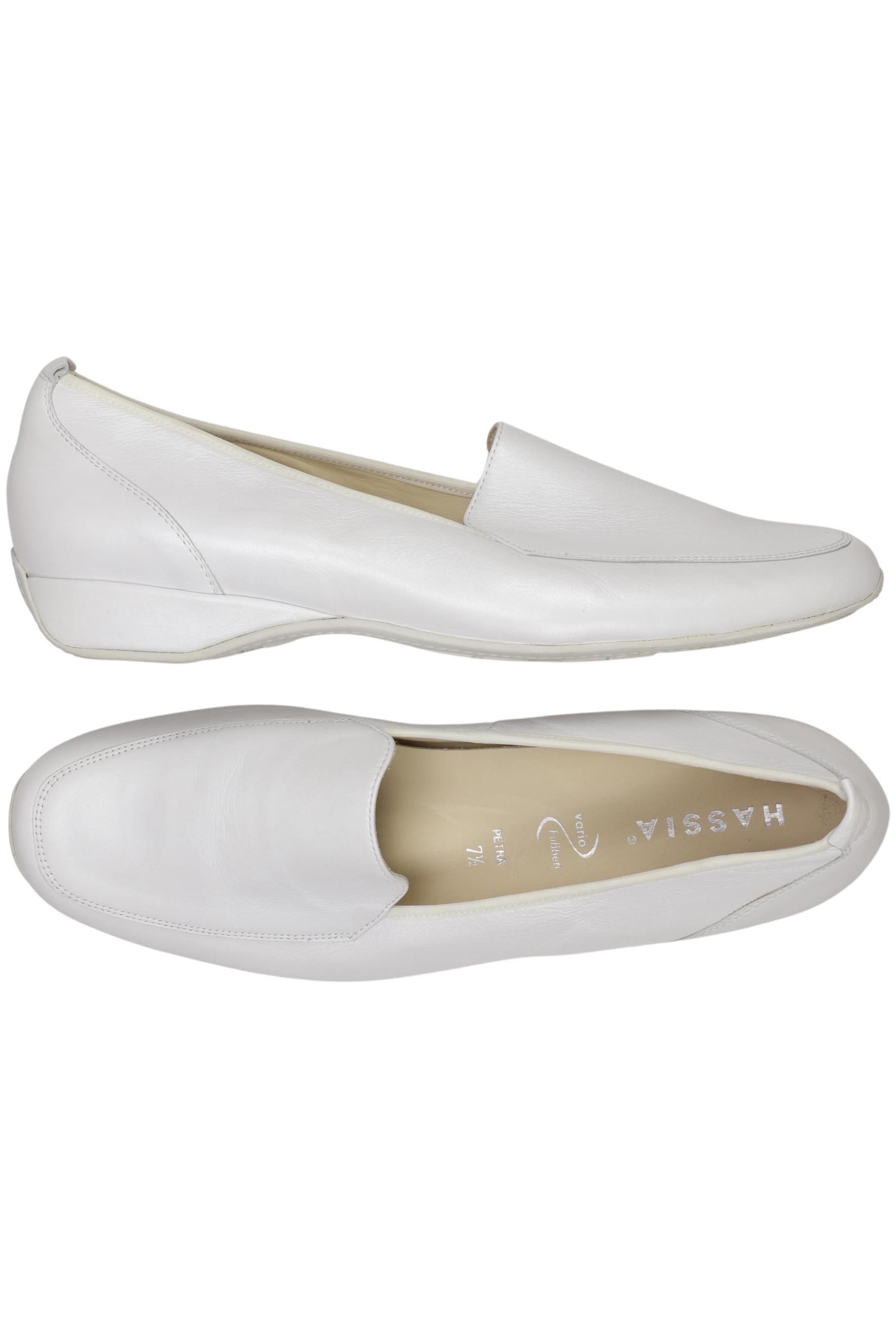 

Hassia Damen Halbschuh, weiß, Gr. 7.5