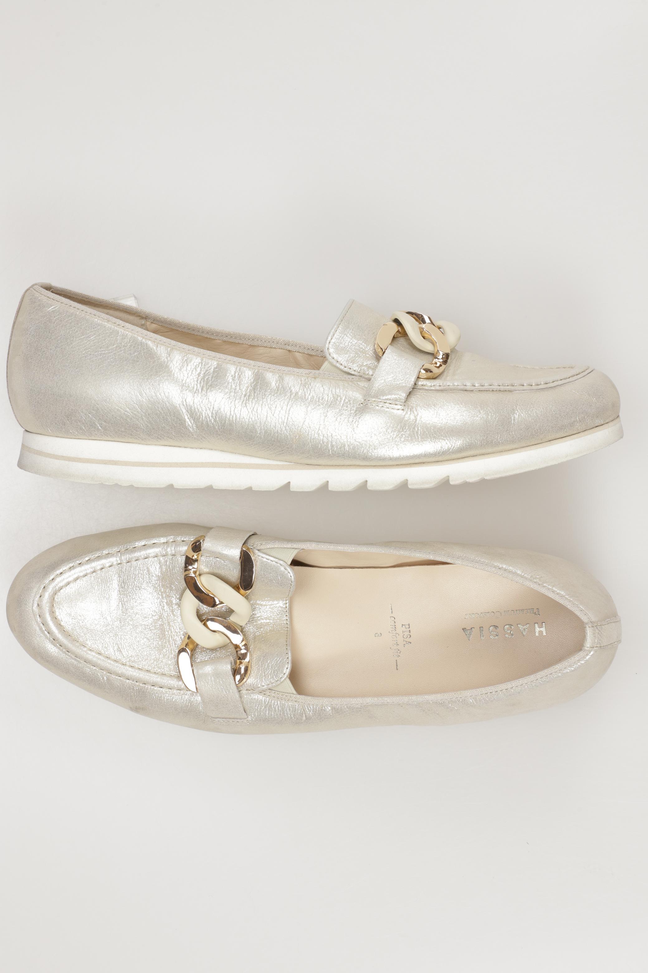 

Hassia Damen Halbschuh, beige, Gr. 8