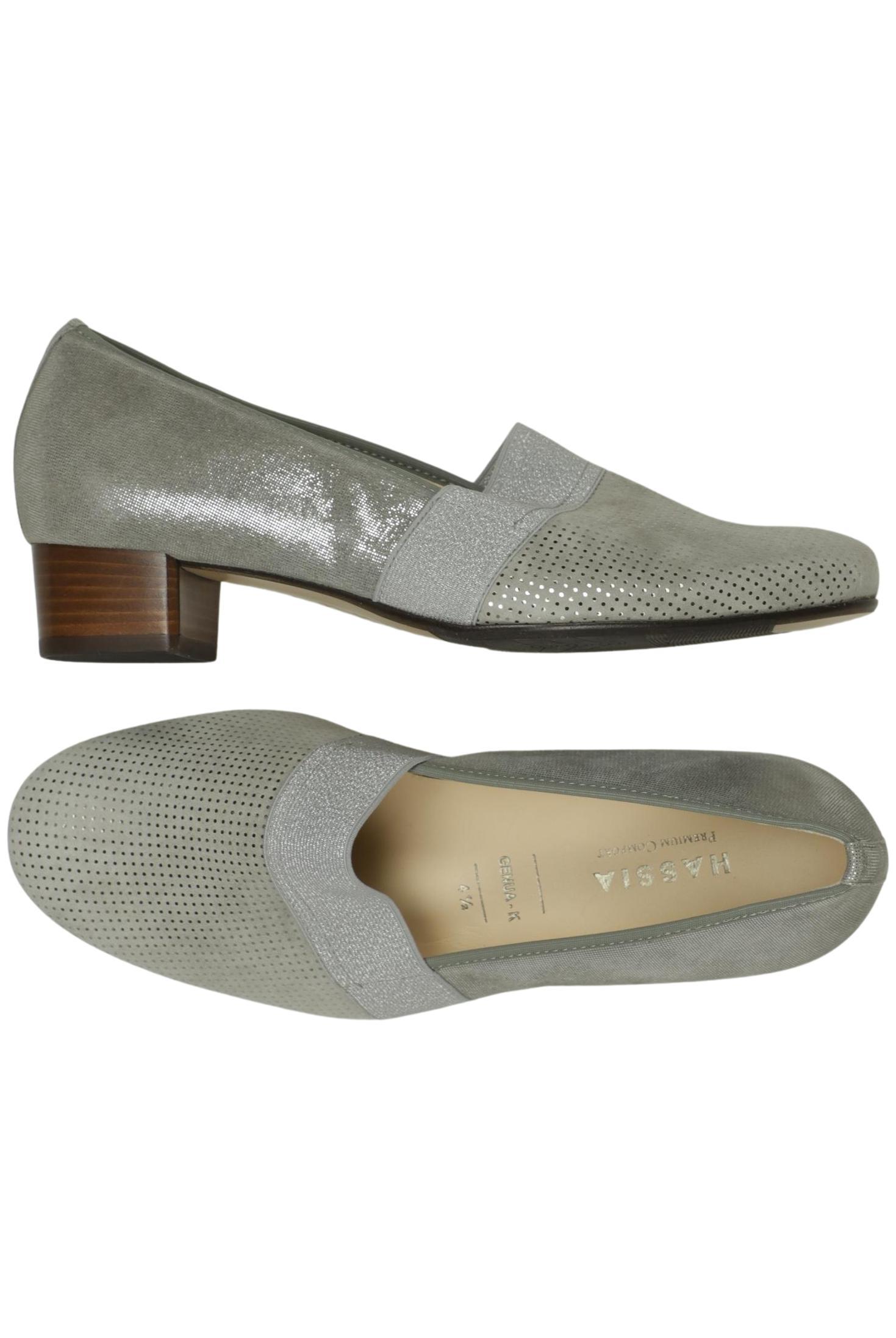

Hassia Damen Halbschuh, silber, Gr. 4.5
