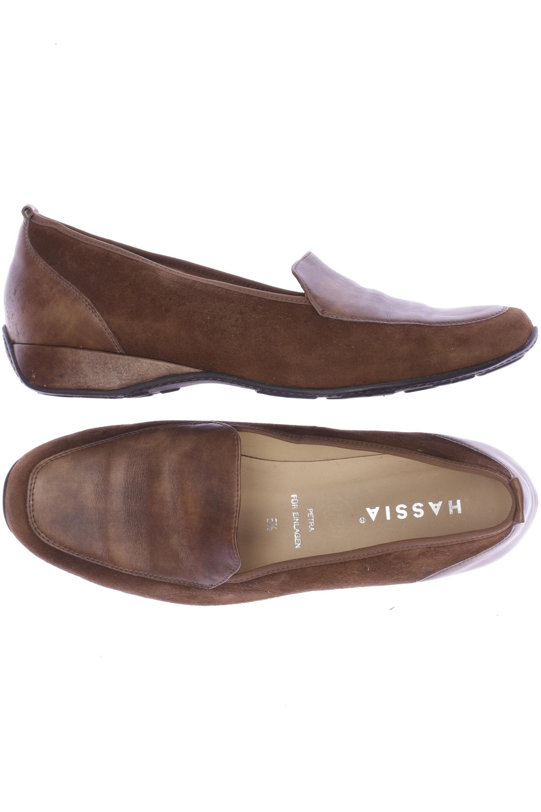 

Hassia Damen Halbschuh, braun, Gr. 5.5