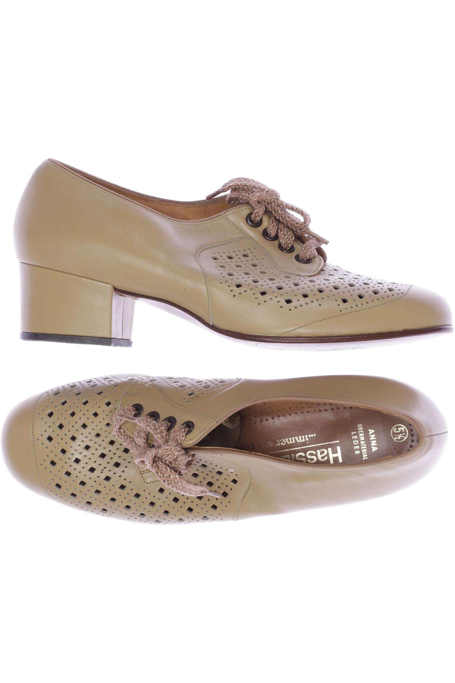 

Hassia Damen Halbschuh, beige, Gr. 5.5