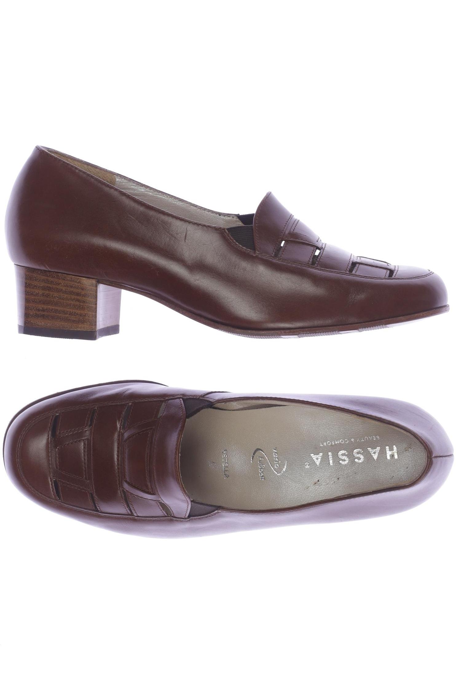 

Hassia Damen Halbschuh, braun, Gr. 4