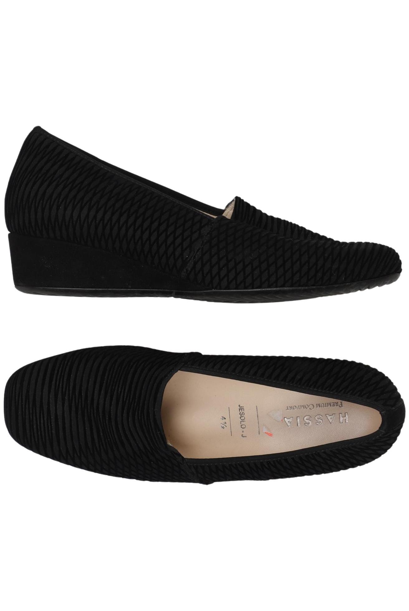 

Hassia Damen Halbschuh, schwarz, Gr. 4.5