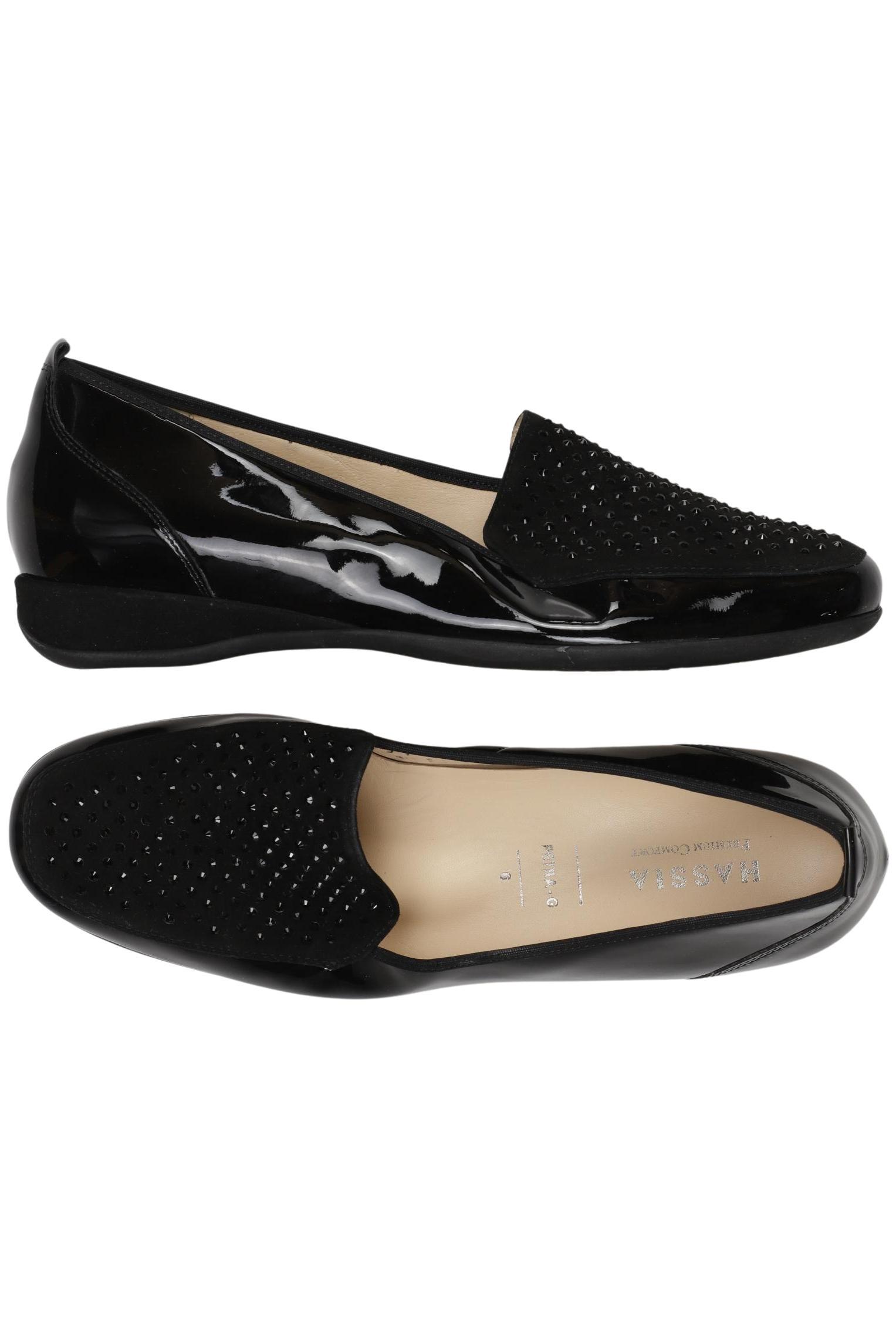 

Hassia Damen Halbschuh, schwarz, Gr. 6