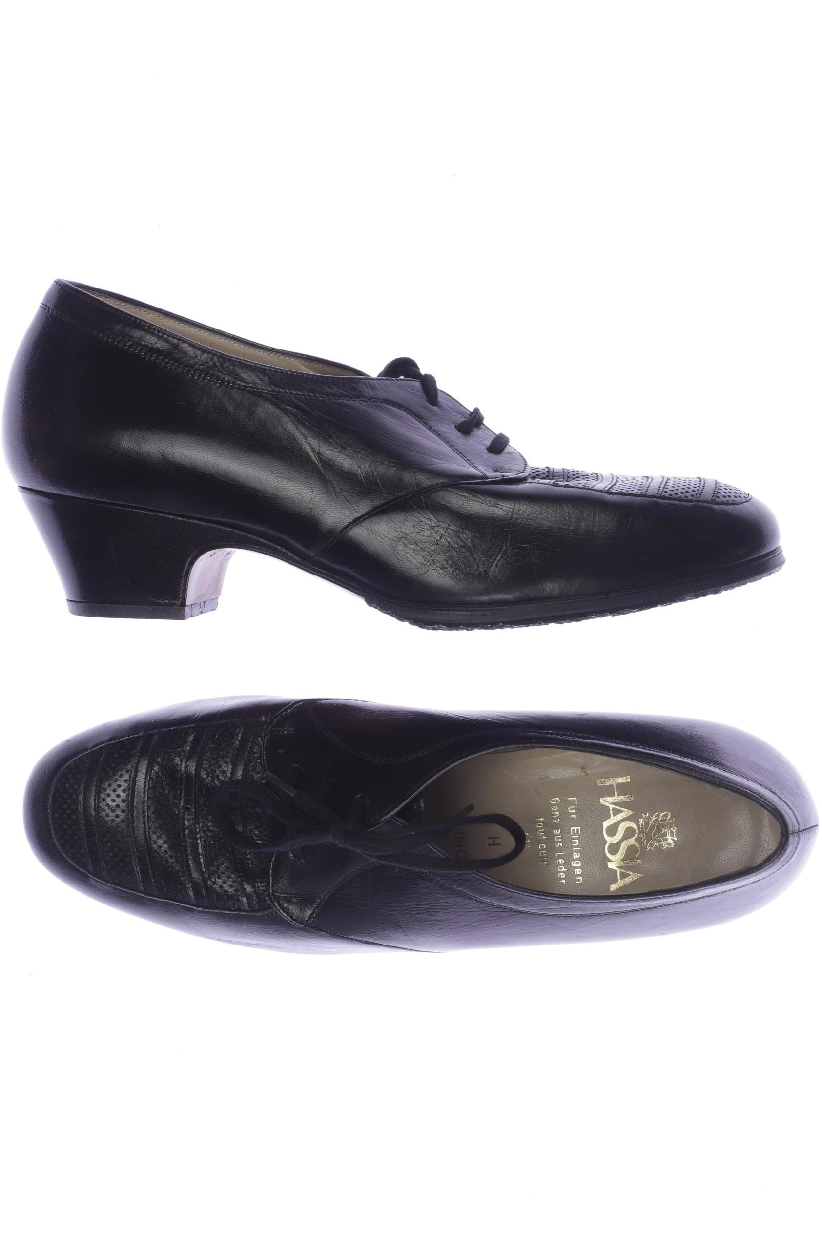 

Hassia Damen Halbschuh, schwarz, Gr. 4.5