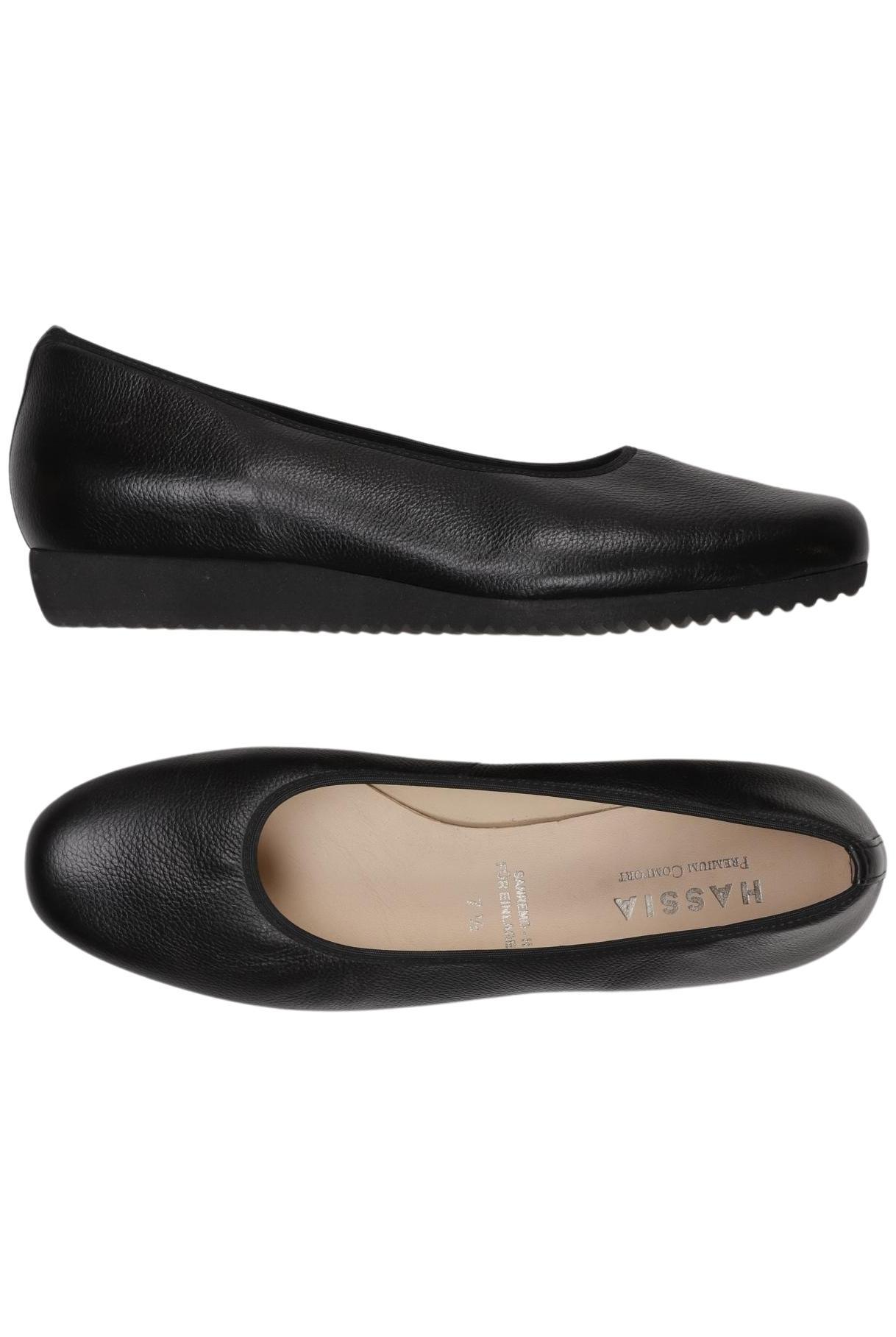 

Hassia Damen Halbschuh, schwarz, Gr. 7.5