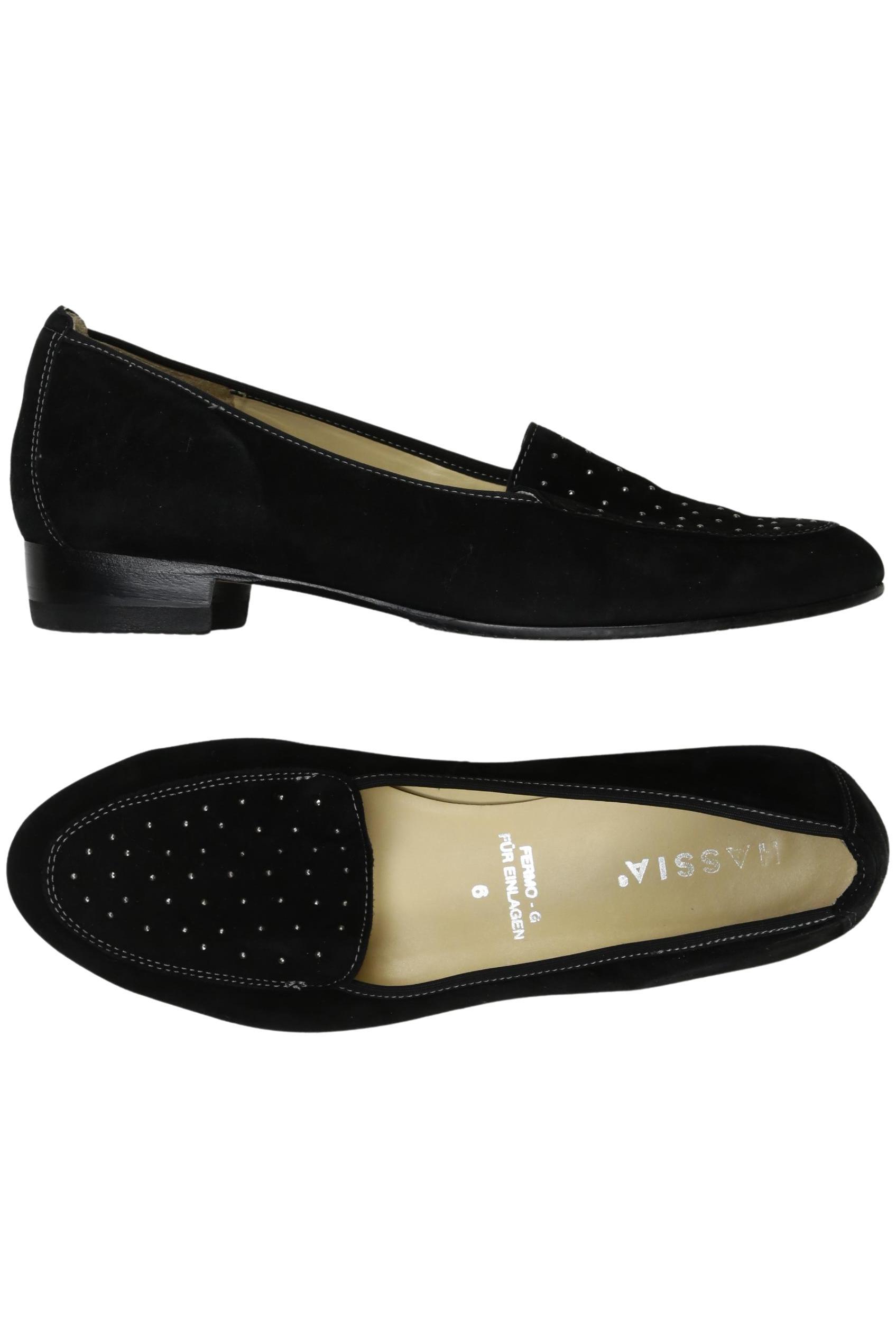 

Hassia Damen Halbschuh, schwarz, Gr. 6