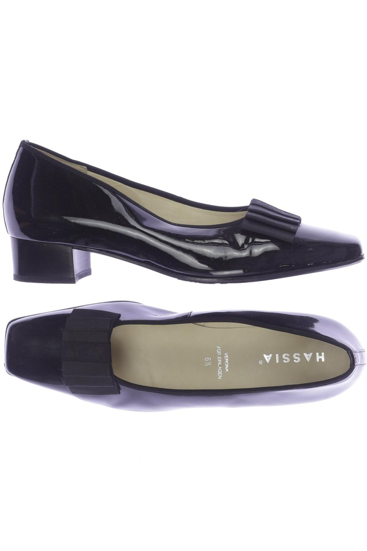 

Hassia Damen Halbschuh, schwarz, Gr. 6.5