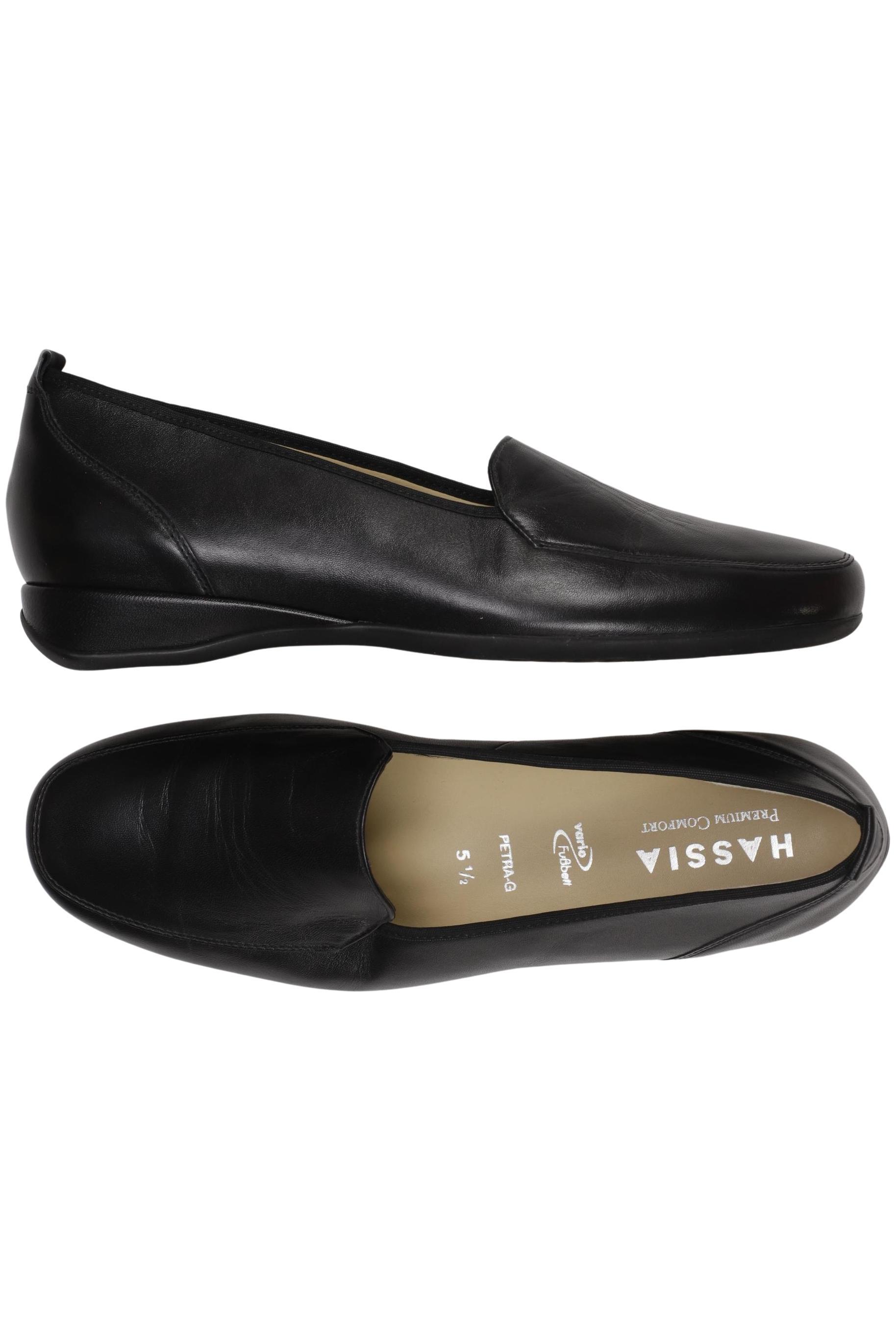 

Hassia Damen Halbschuh, schwarz, Gr. 5.5