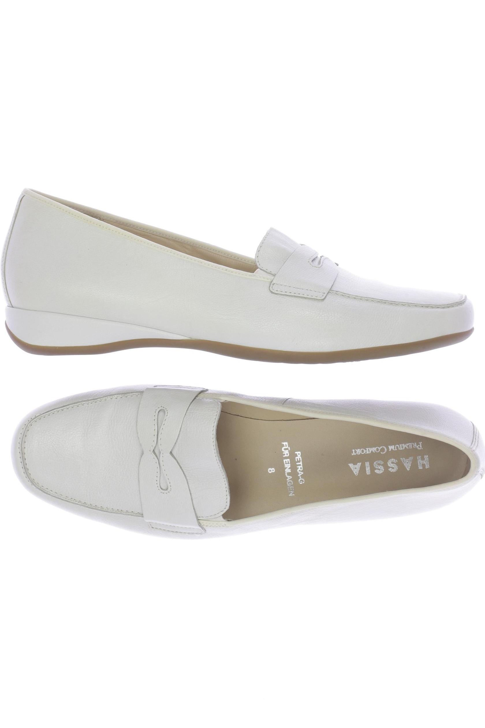 

Hassia Damen Halbschuh, weiß, Gr. 8