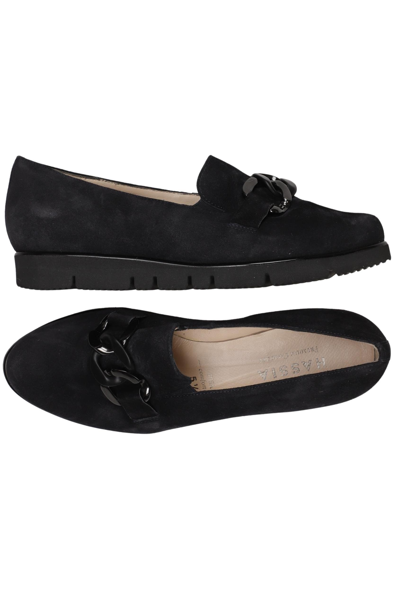 

Hassia Damen Halbschuh, schwarz, Gr. 5.5