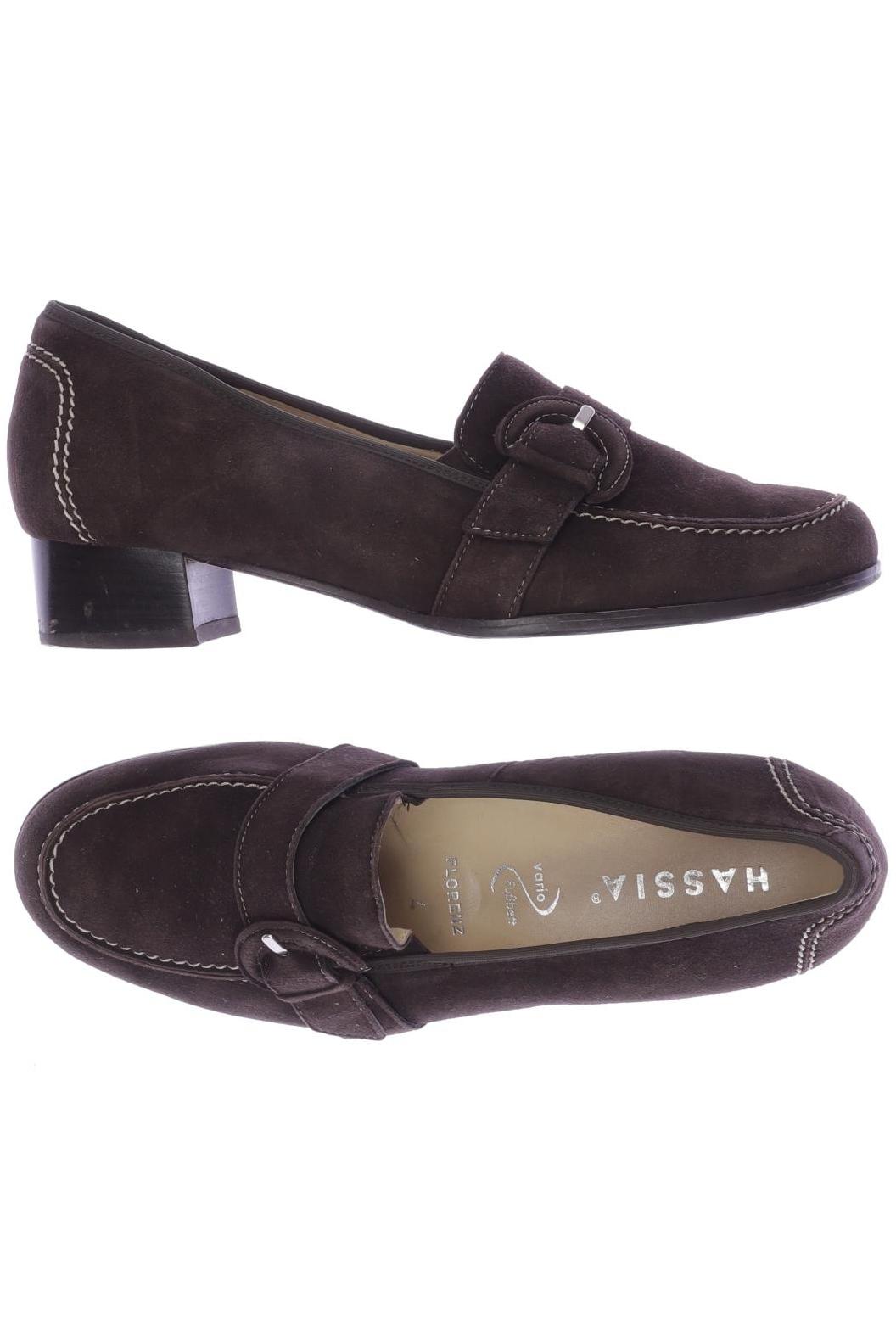 

Hassia Damen Halbschuh, braun, Gr. 4