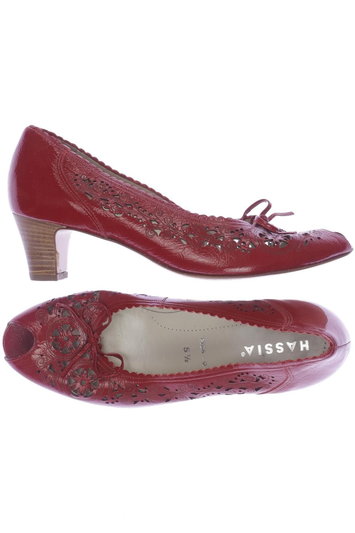 

Hassia Damen Pumps, rot, Gr. 5.5