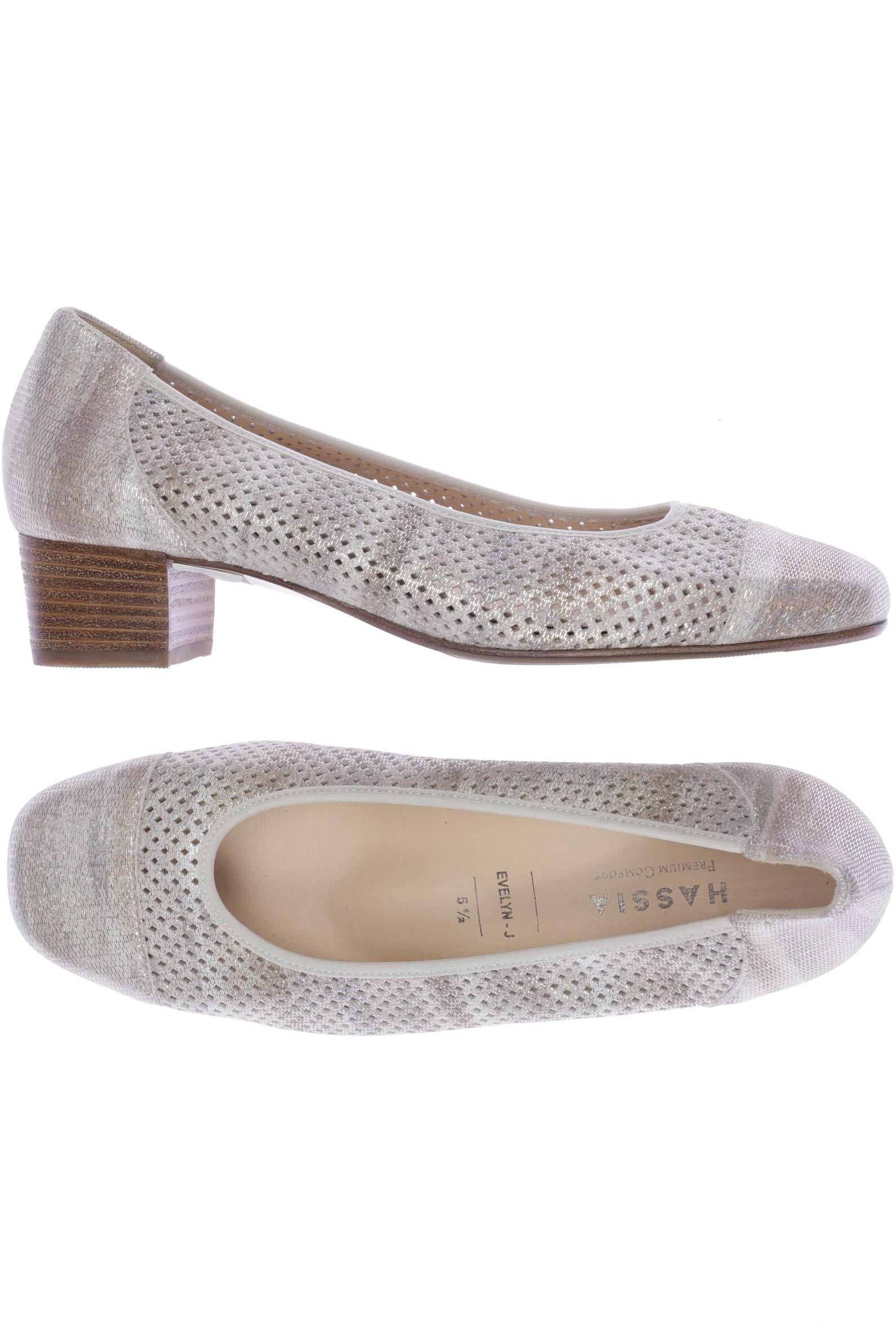 

Hassia Damen Pumps, silber, Gr. 5.5