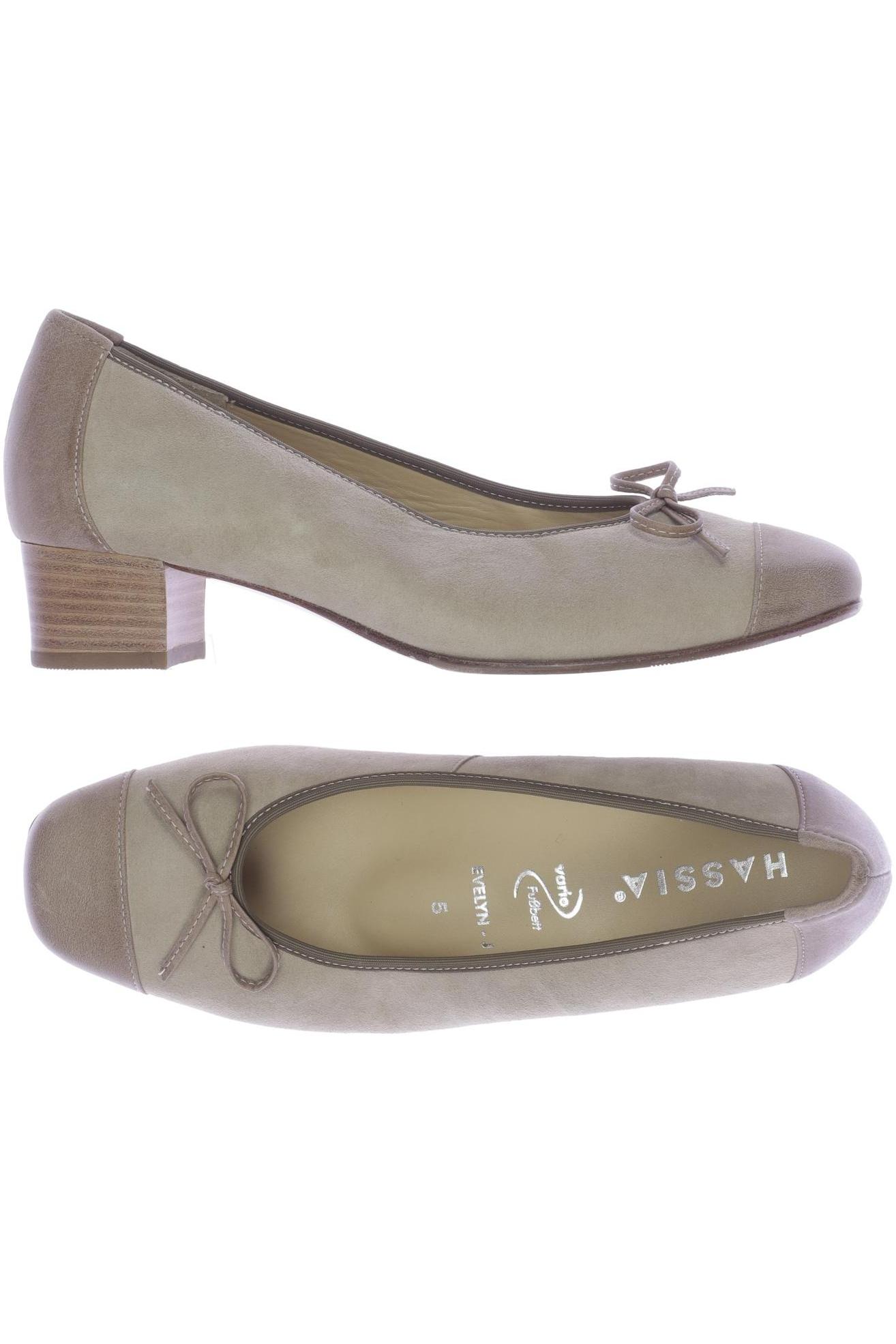

Hassia Damen Pumps, beige, Gr. 5