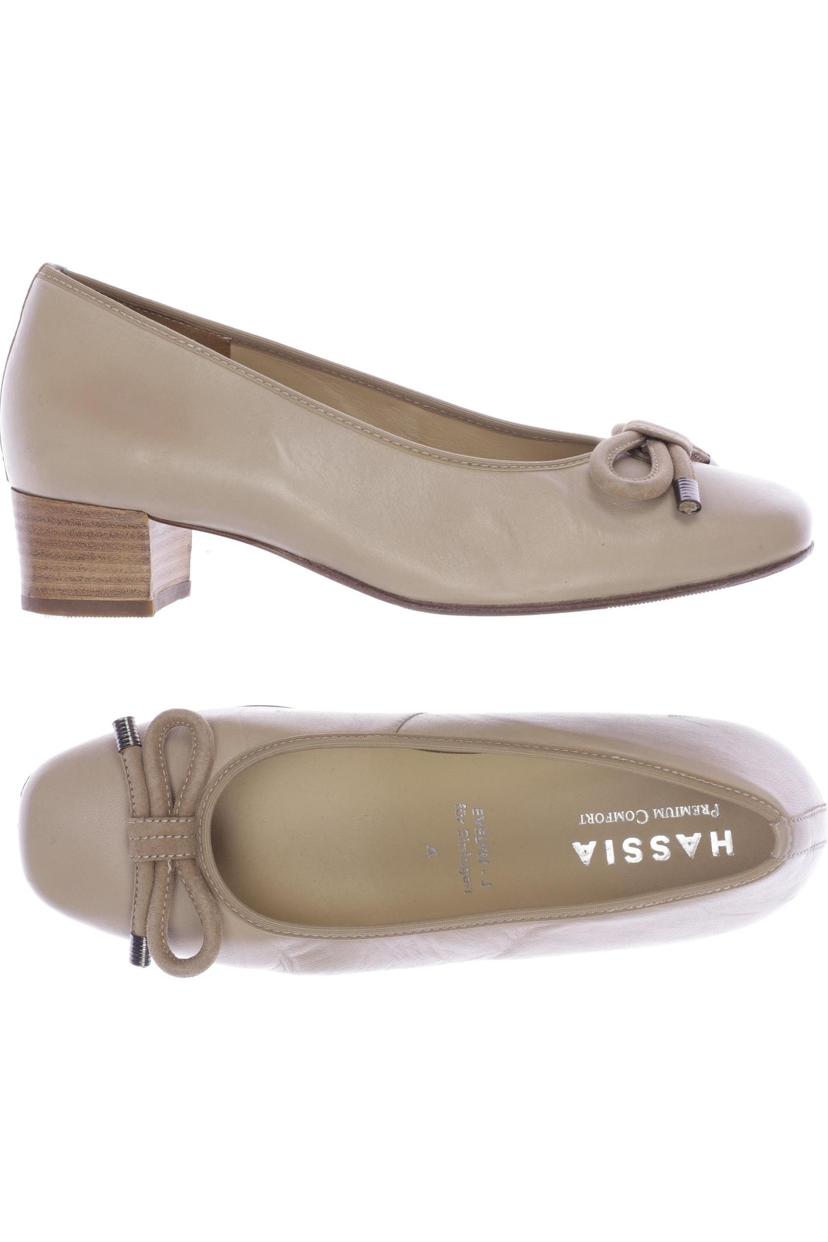 

Hassia Damen Pumps, beige, Gr. 4