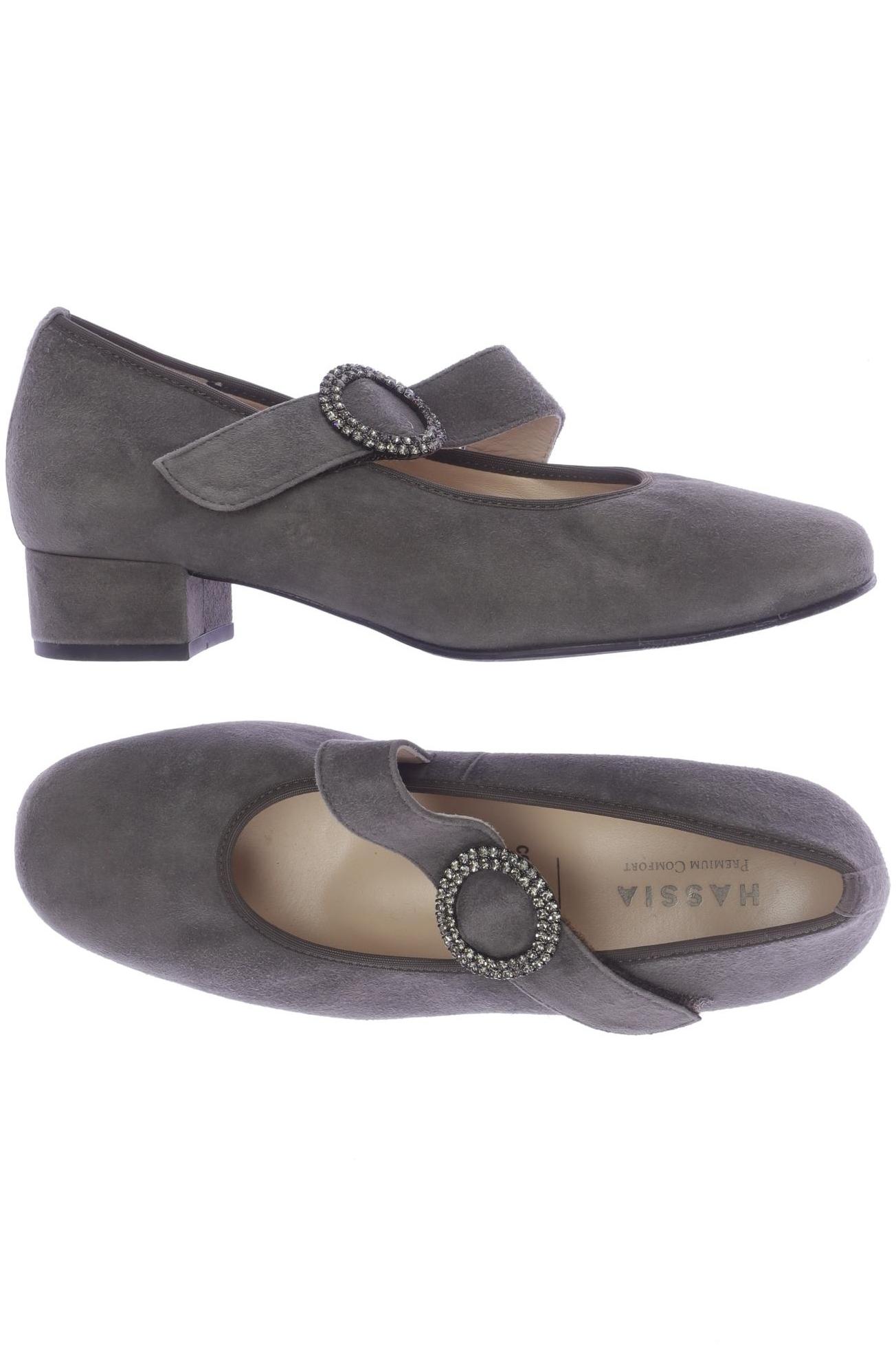 

Hassia Damen Pumps, grau, Gr. 4