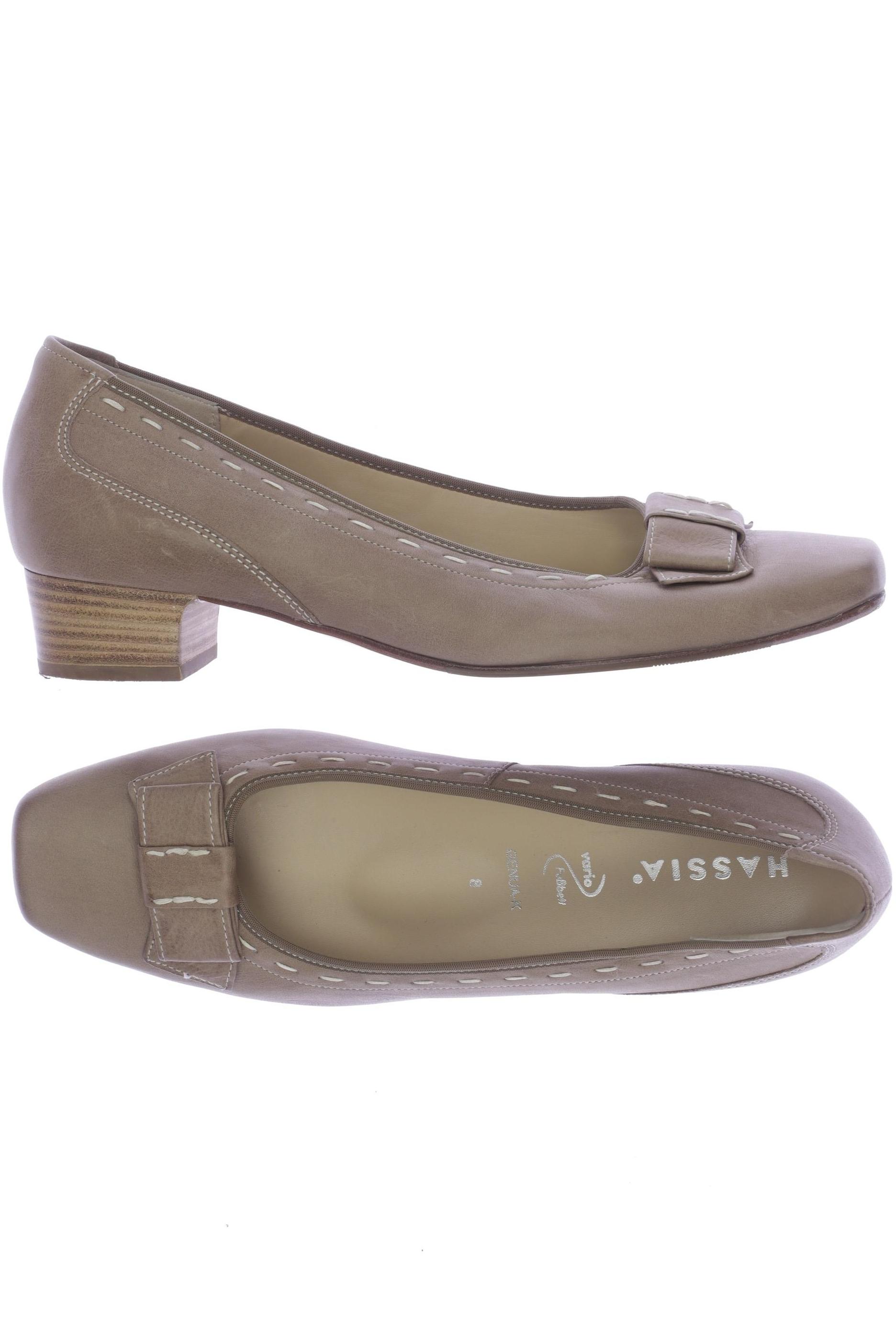

Hassia Damen Pumps, beige, Gr. 8