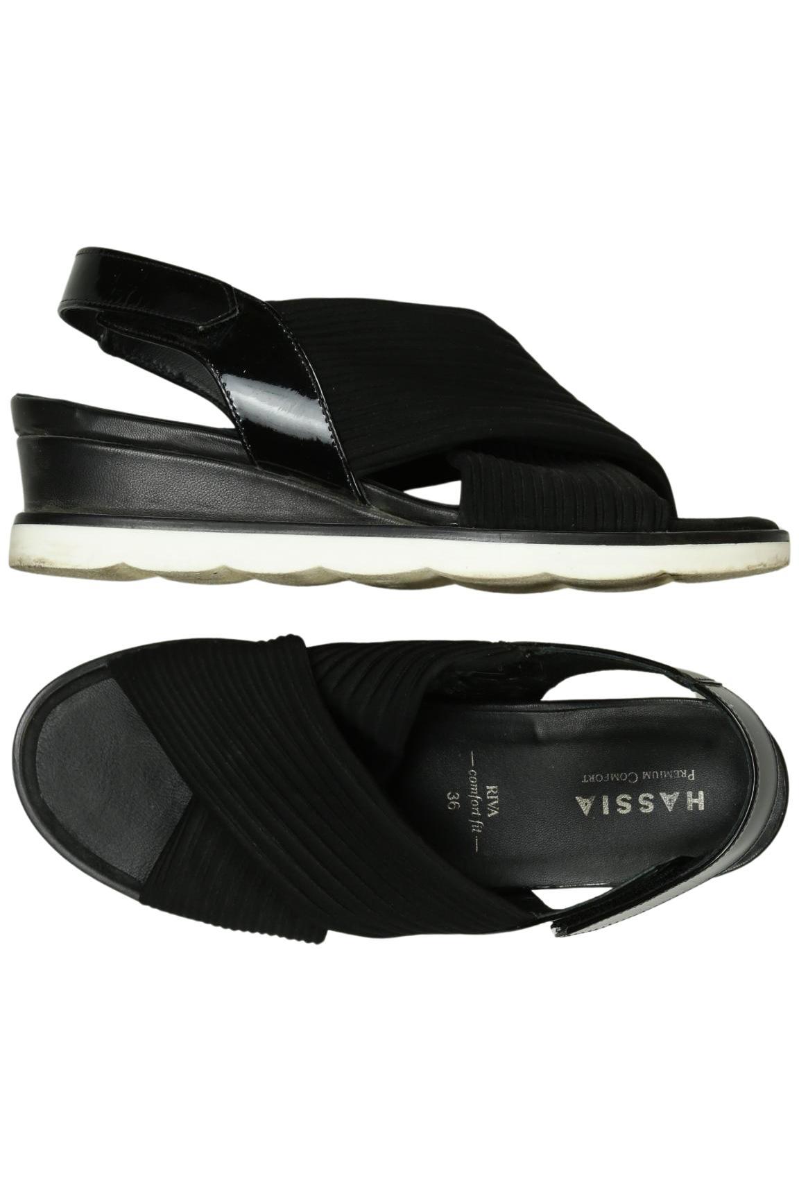 

Hassia Damen Sandale, schwarz, Gr. 36