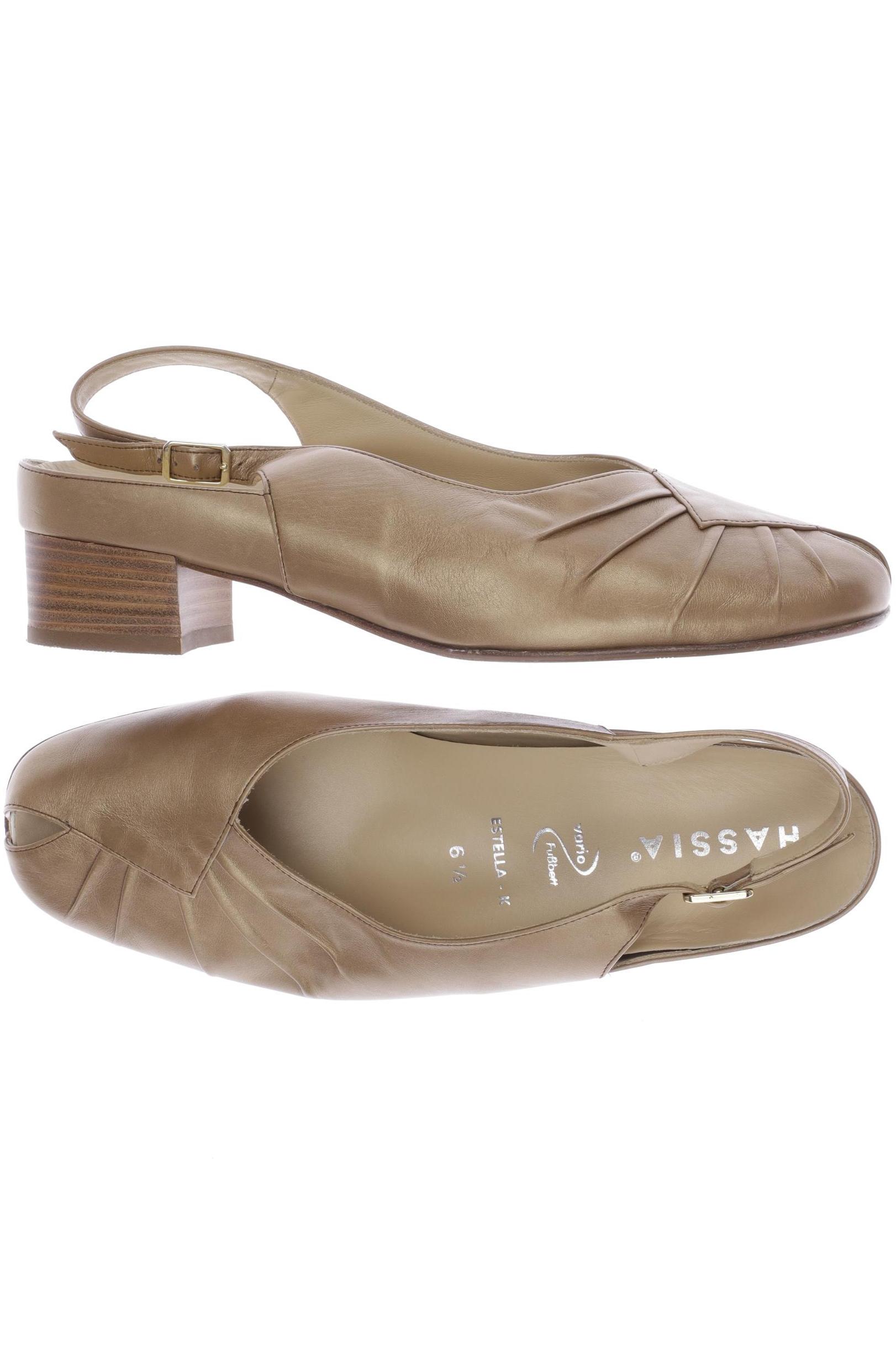 

Hassia Damen Sandale, gold, Gr. 6.5