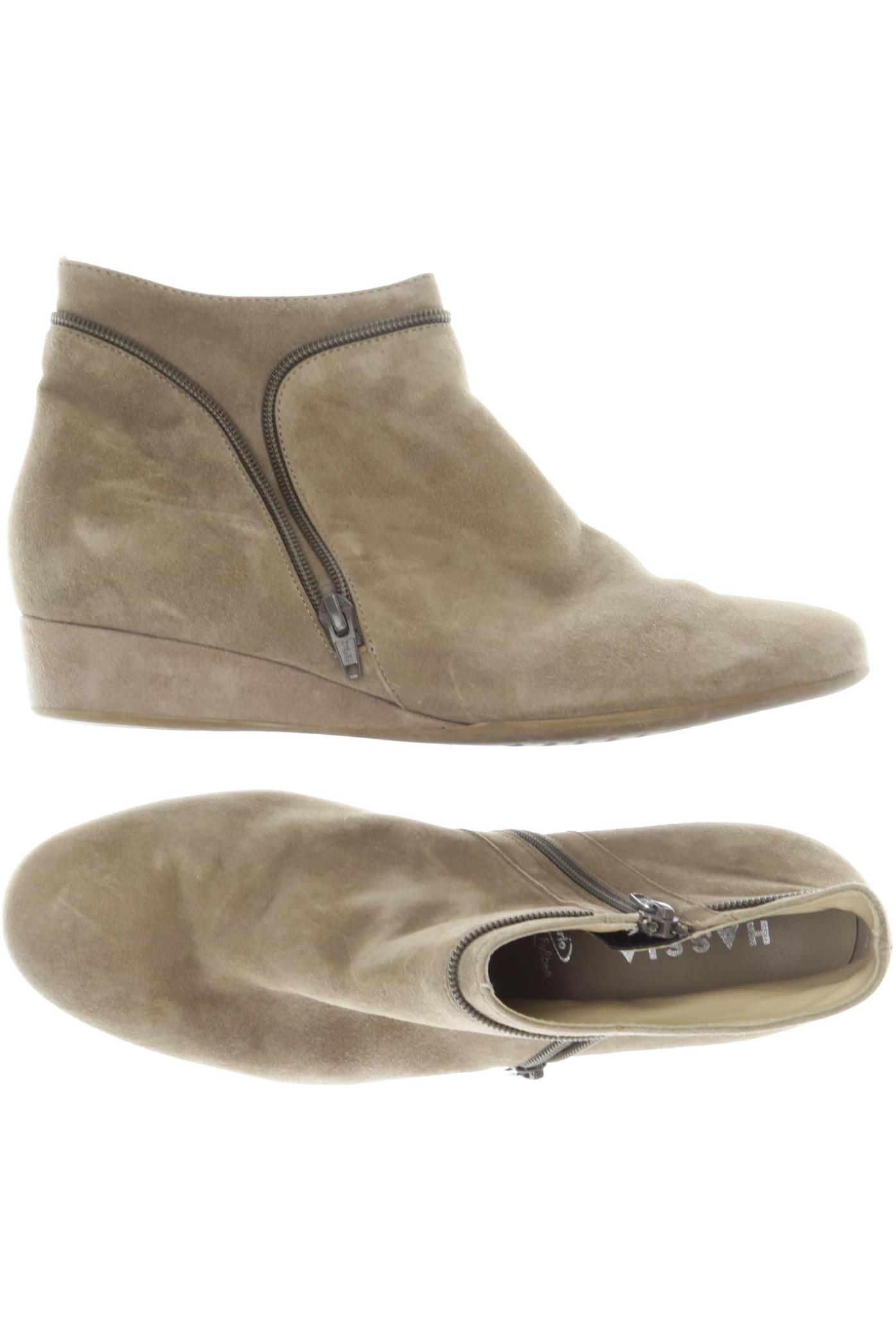 

Hassia Damen Stiefelette, beige, Gr. 7