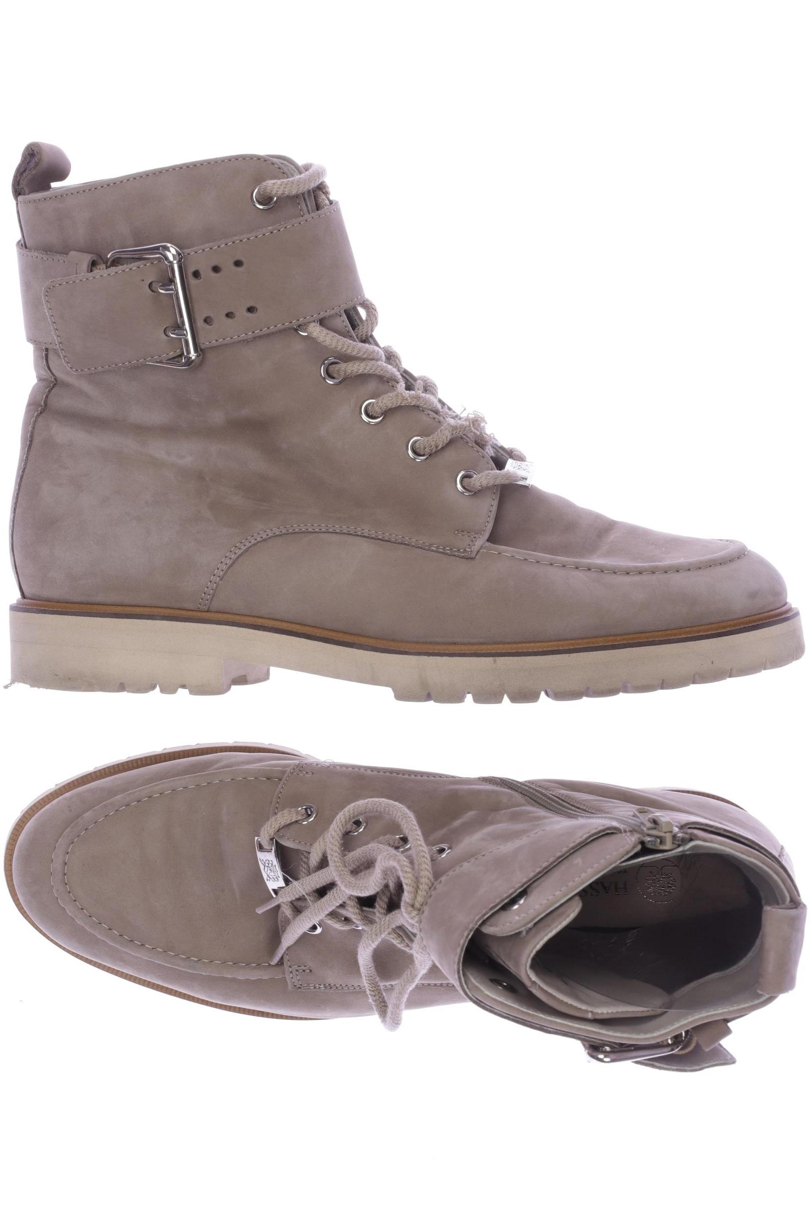 

Hassia Damen Stiefelette, beige, Gr. 8