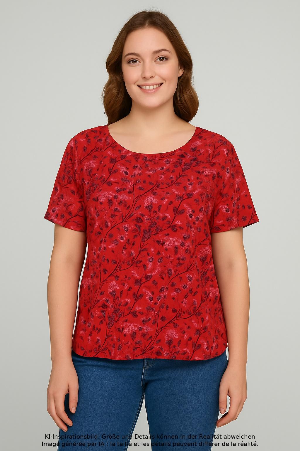 

Heidekönigin Damen T-Shirt, rot, Gr. 44